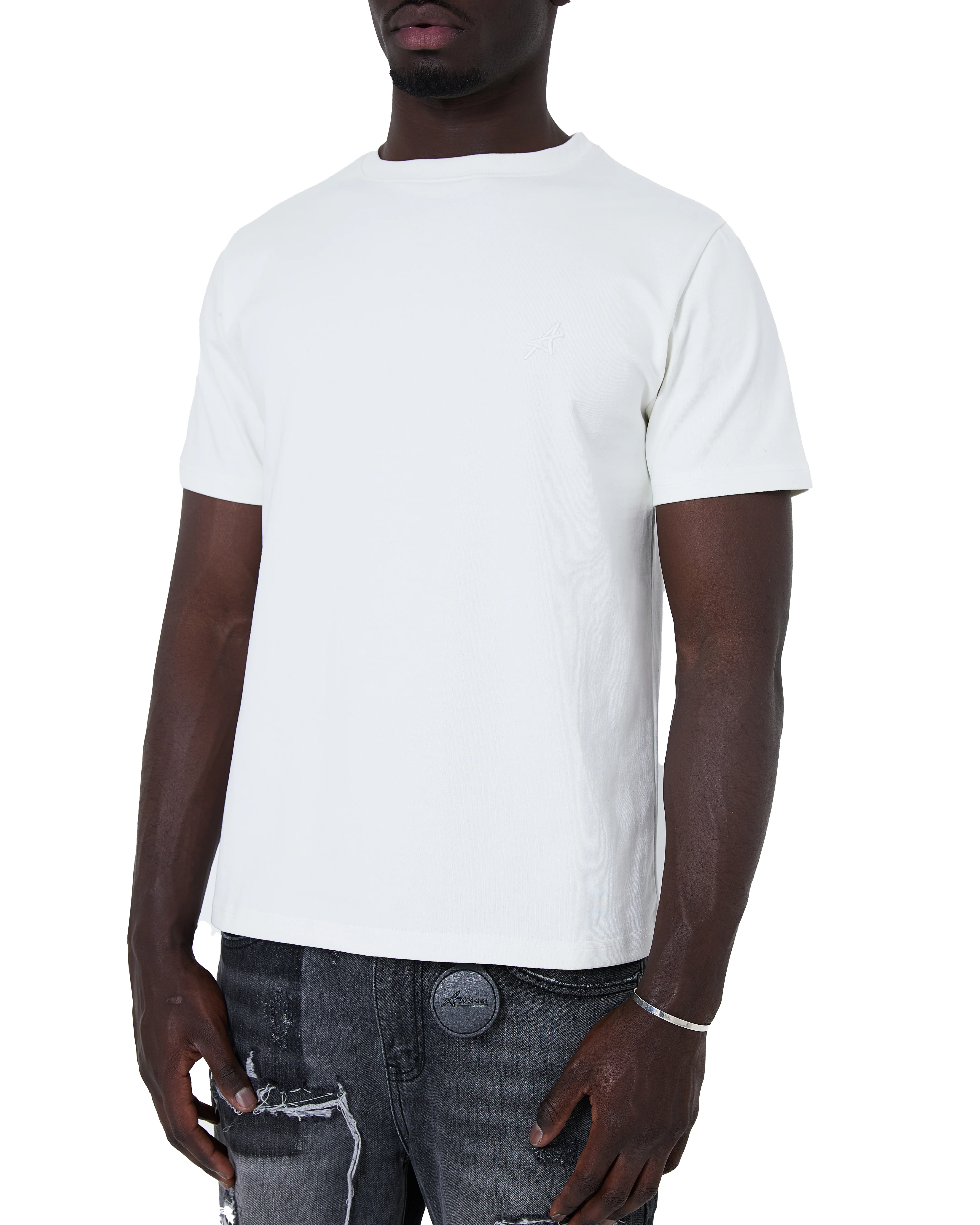 Heavyweight Slim Fit Tee White - Image 4