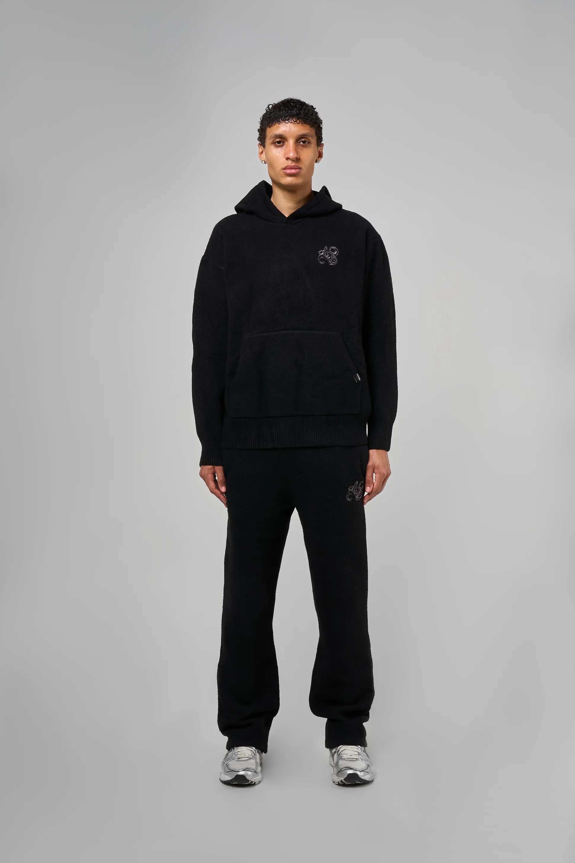 Amos Black Knitted Jogger - Image 5