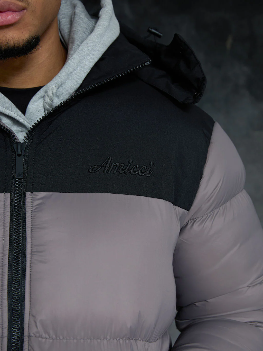 Bellezza Puffer Jacket Grey - Image 4