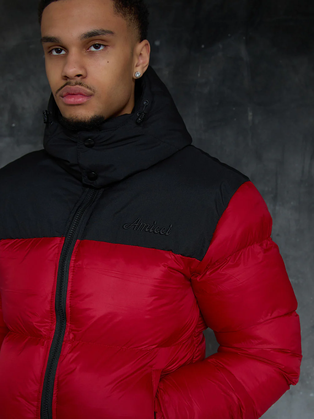 Bellezza Puffer Jacket Red - Image 8