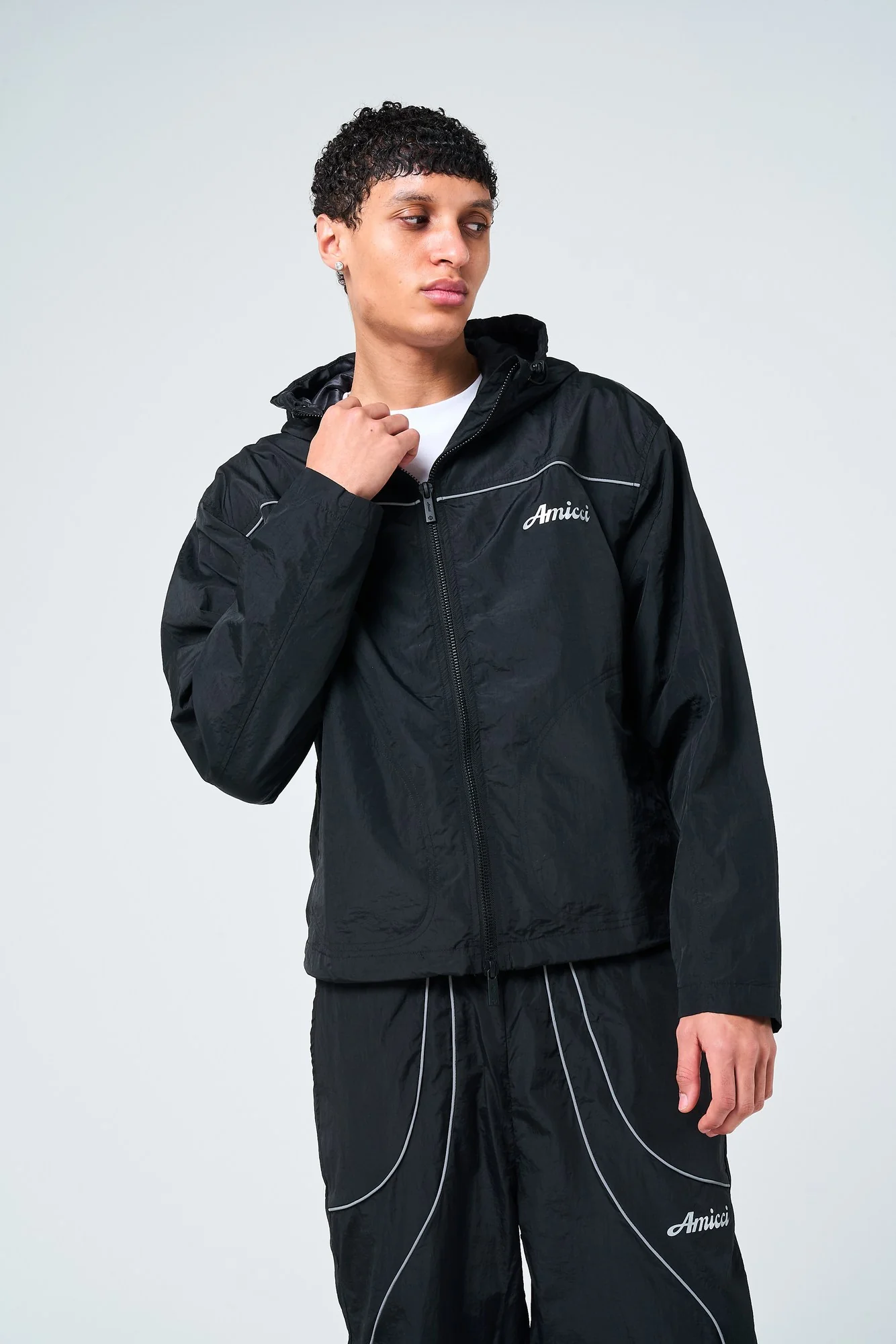 Carson Black Windbreaker - Image 3