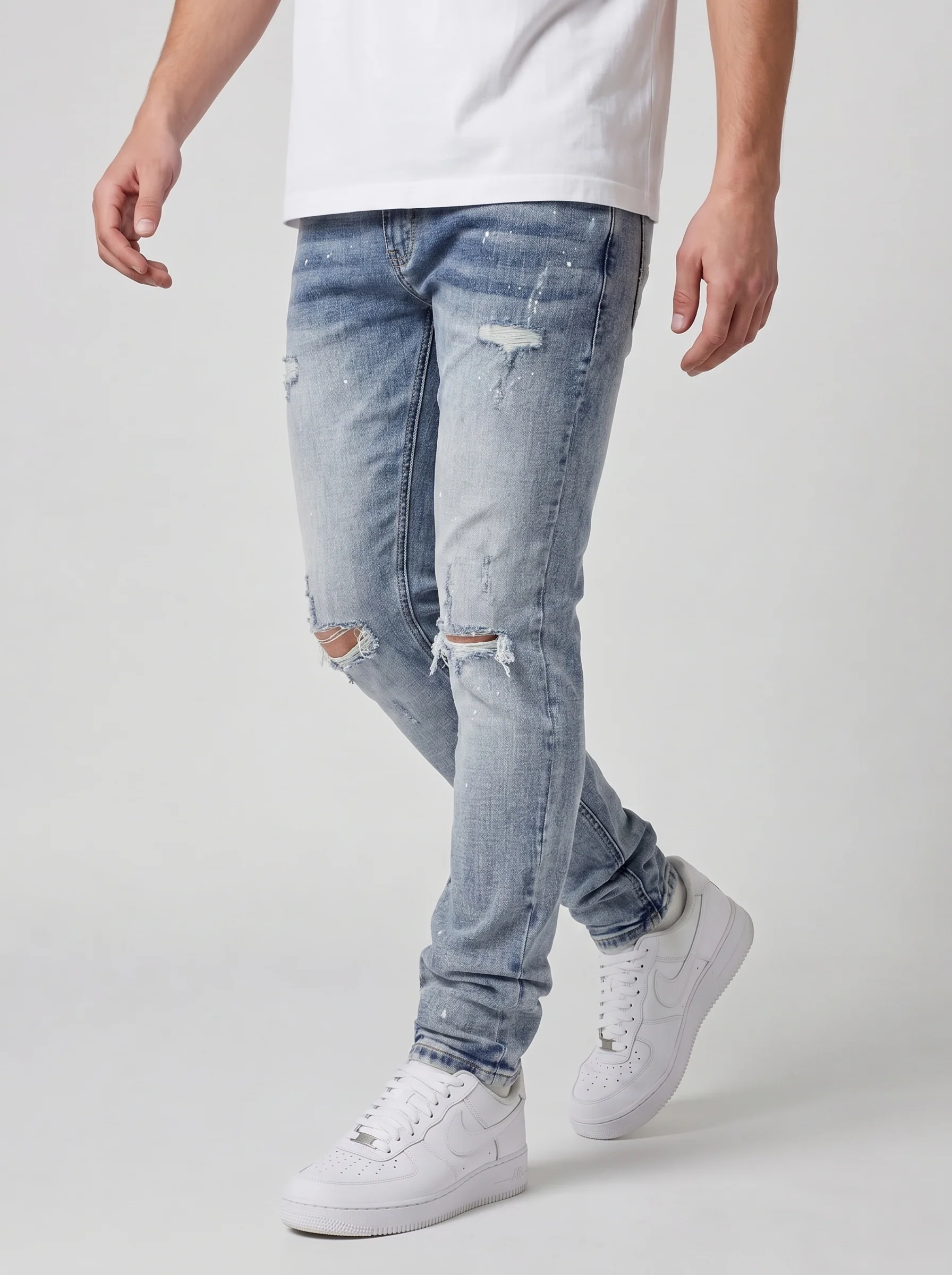 Caruso Blue Skinny Jean - Image 3