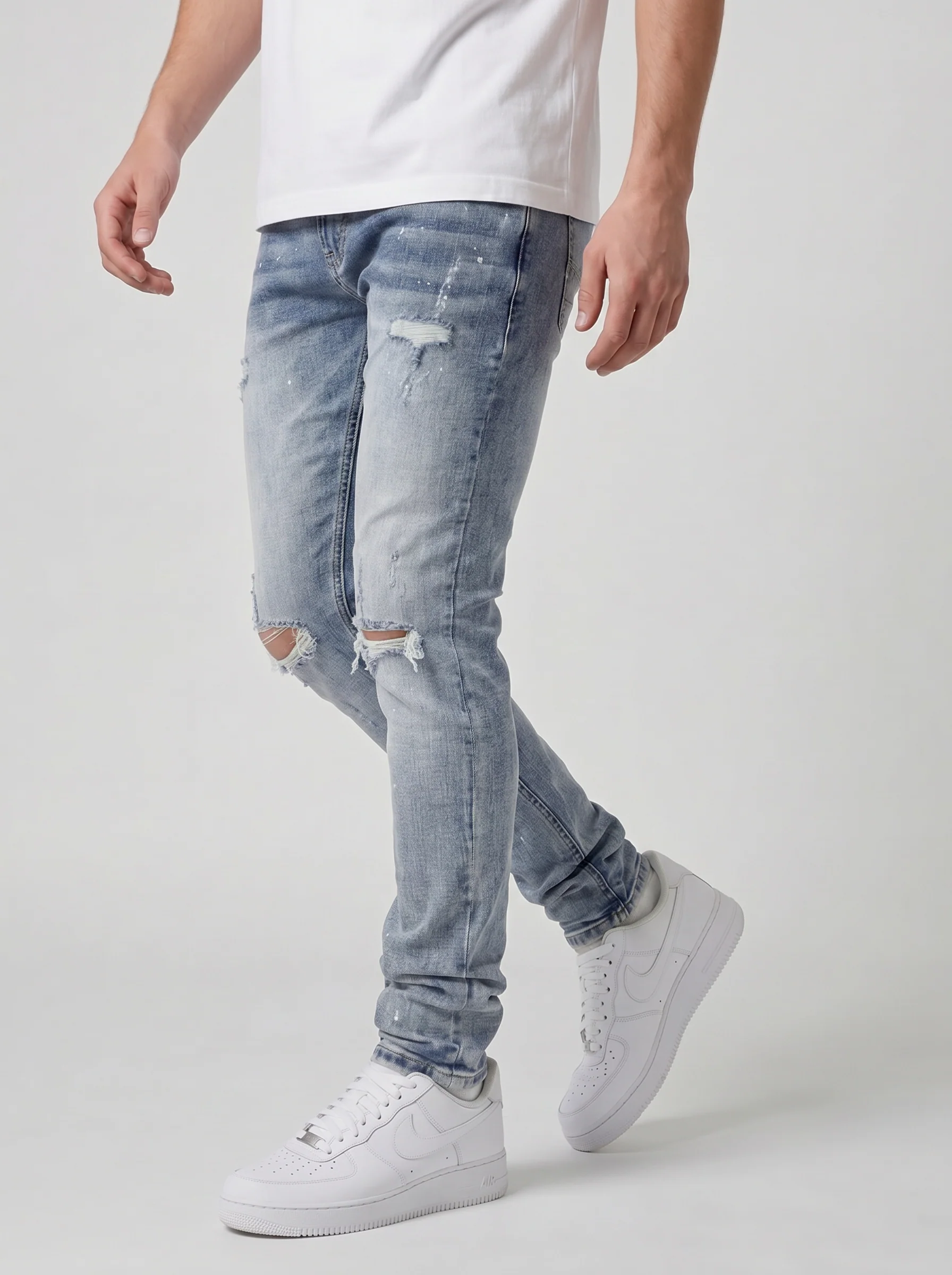 Caruso Blue Skinny Jean - Image 4