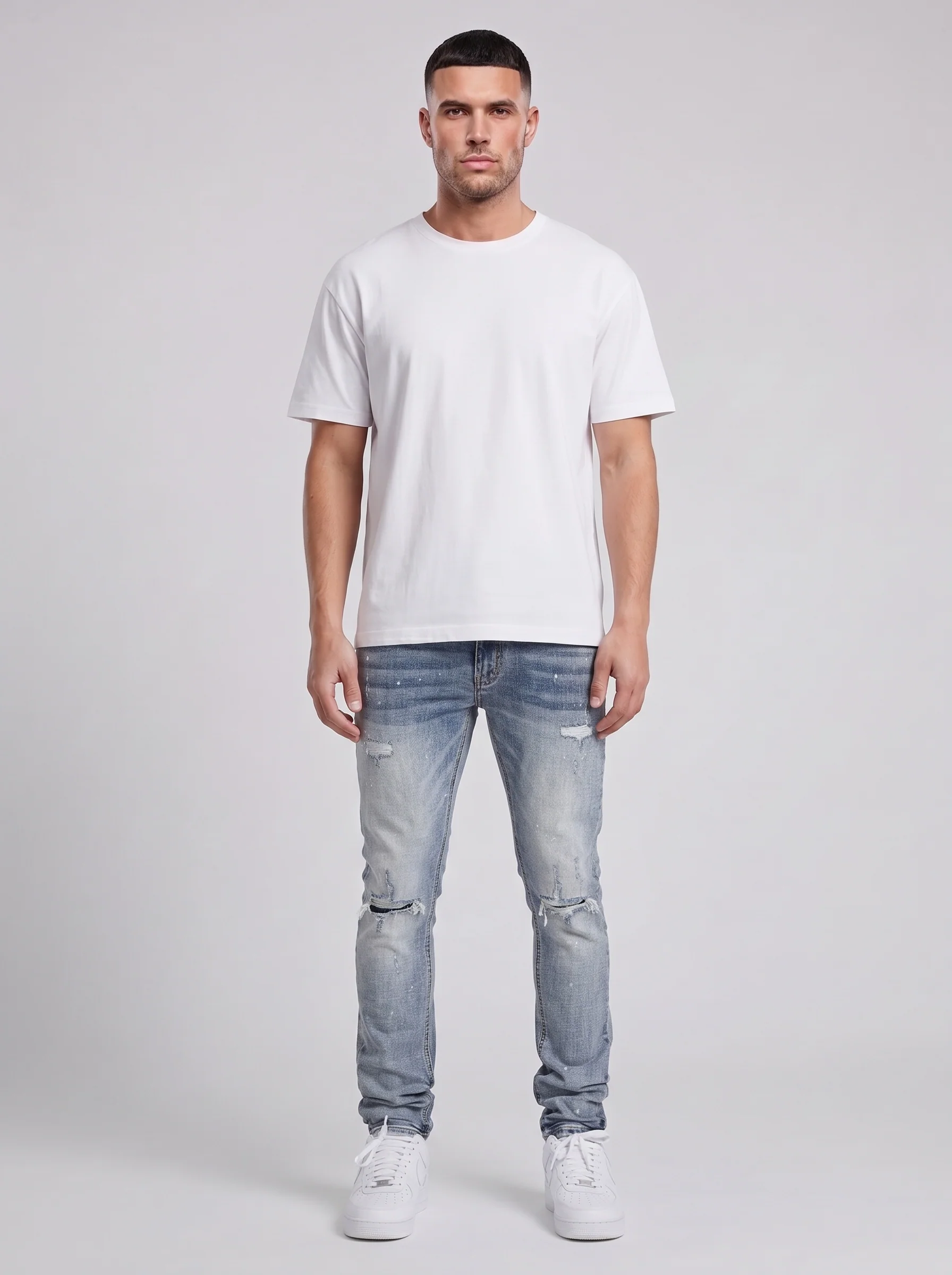 Caruso Blue Skinny Jean - Image 5