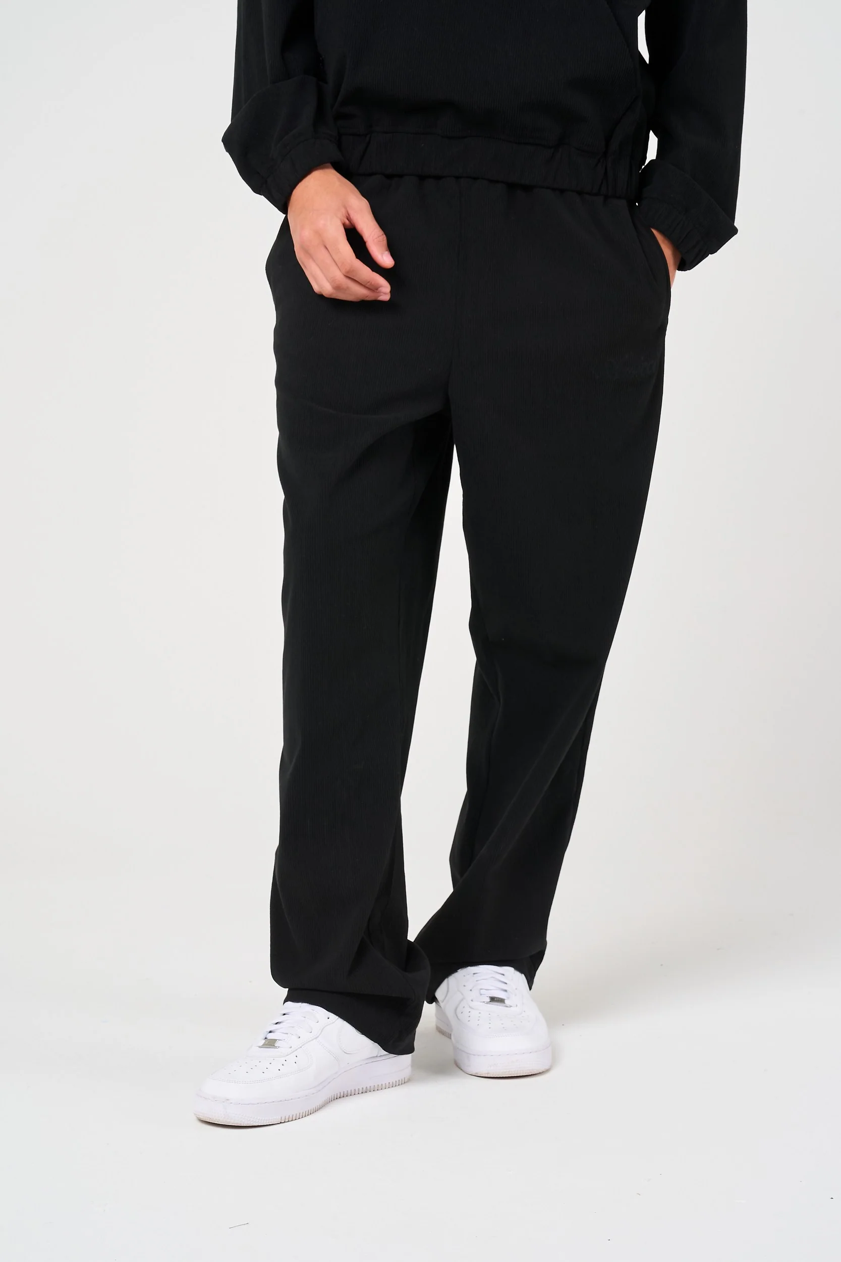 Cylinder Black Needlecord Jogger - Image 4