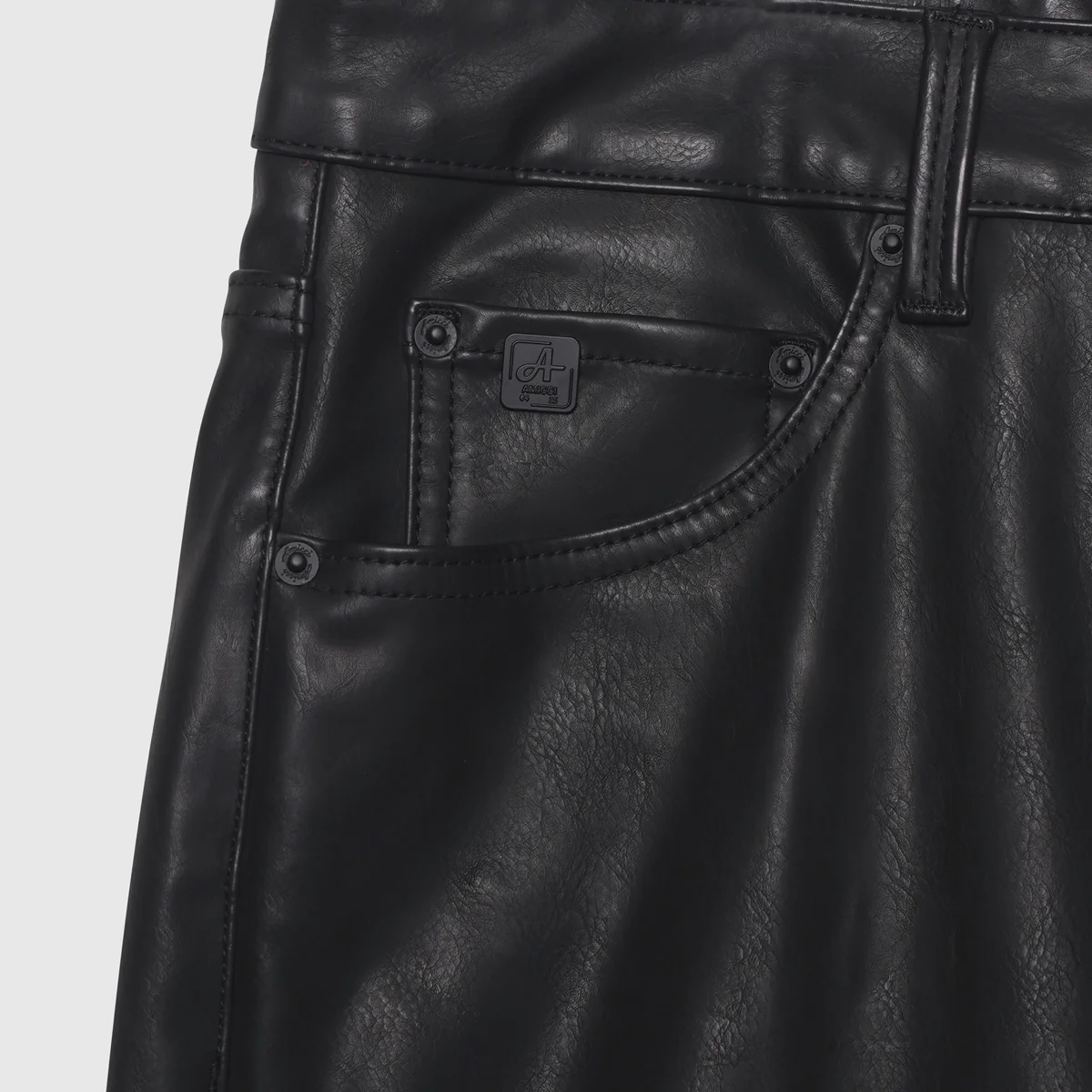 Dario Black Leather Pant - Image 8