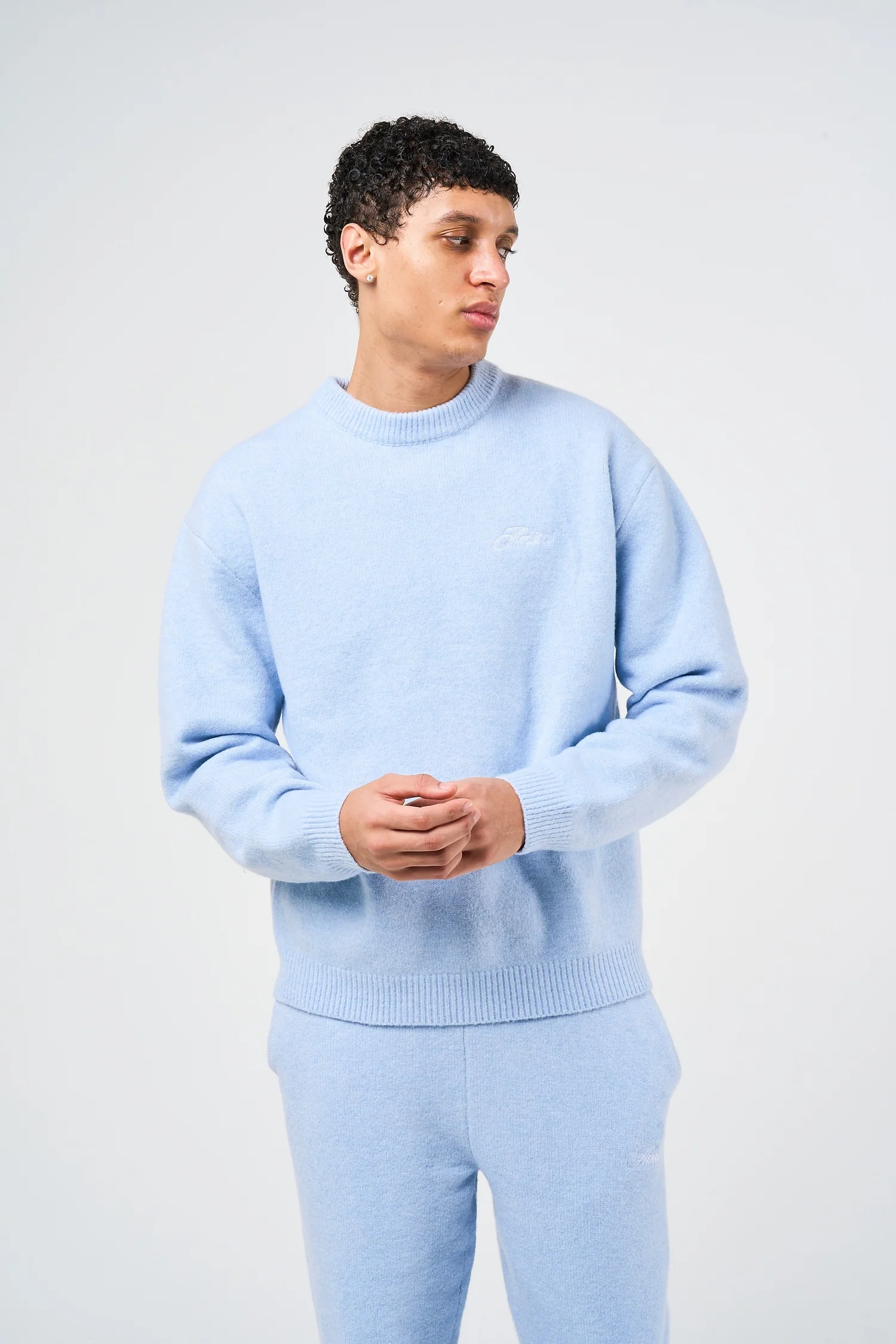 Dexter Blue Knitted Sweatshirt - Image 2