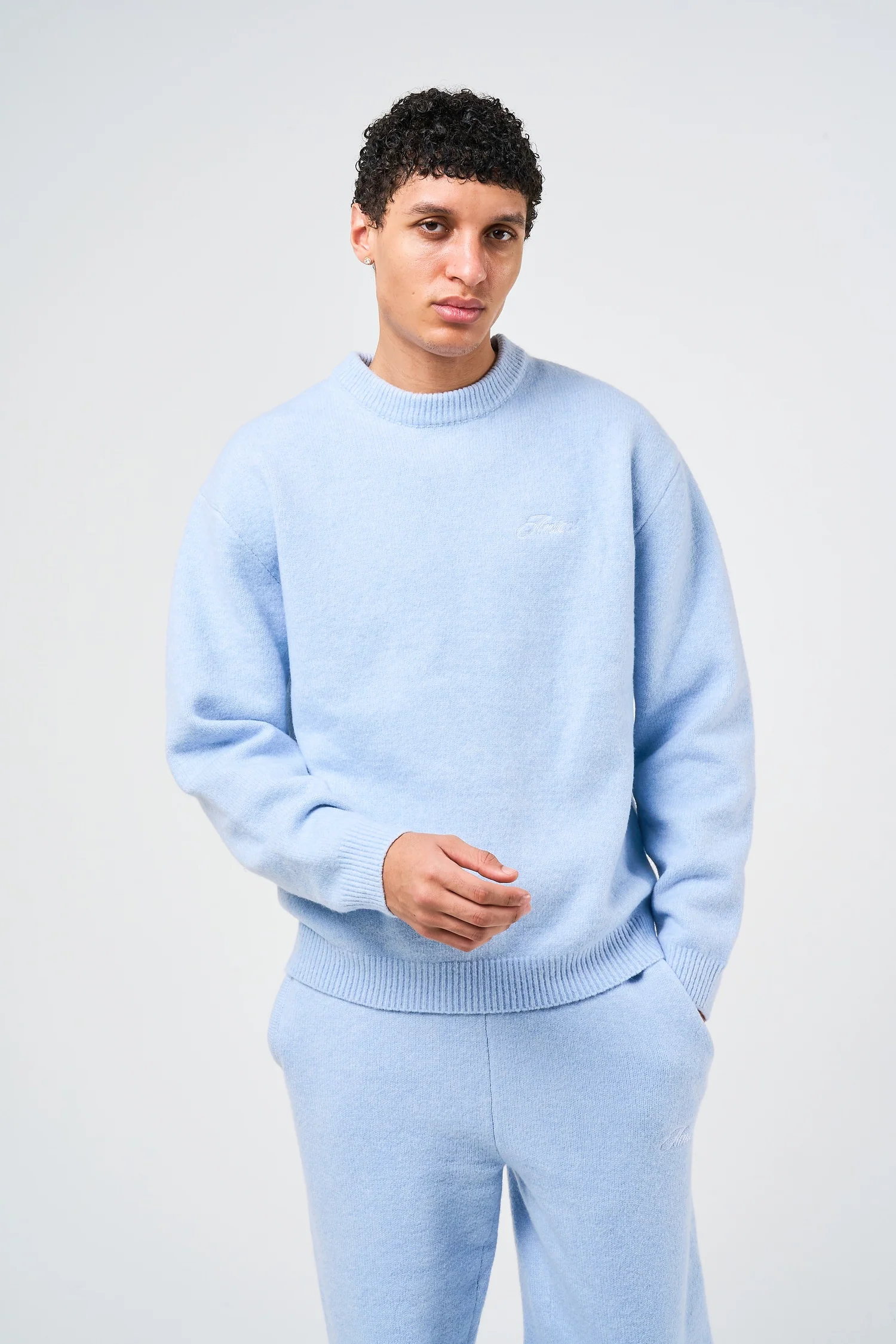 Dexter Blue Knitted Sweatshirt - Image 3