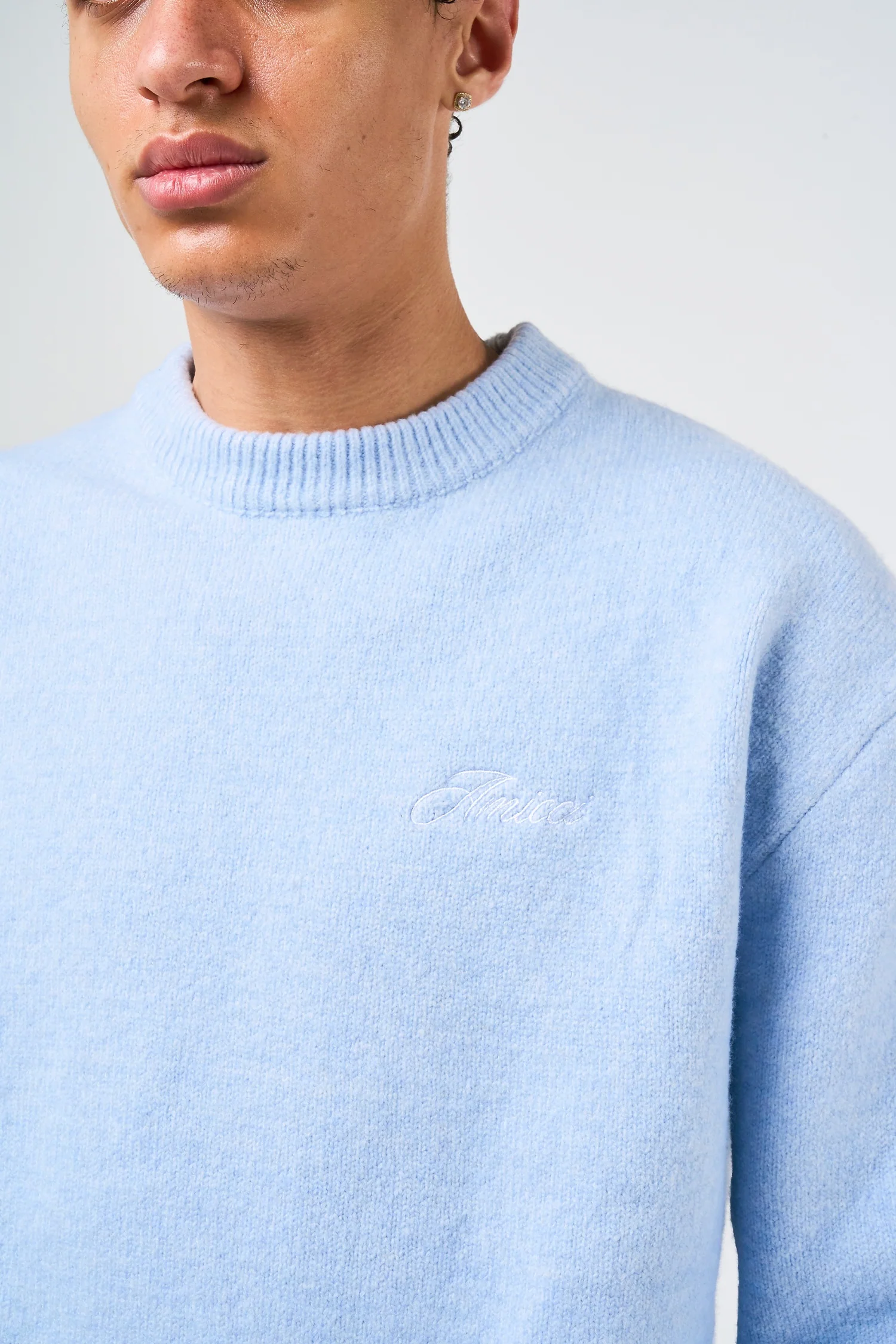 Dexter Blue Knitted Sweatshirt - Image 5
