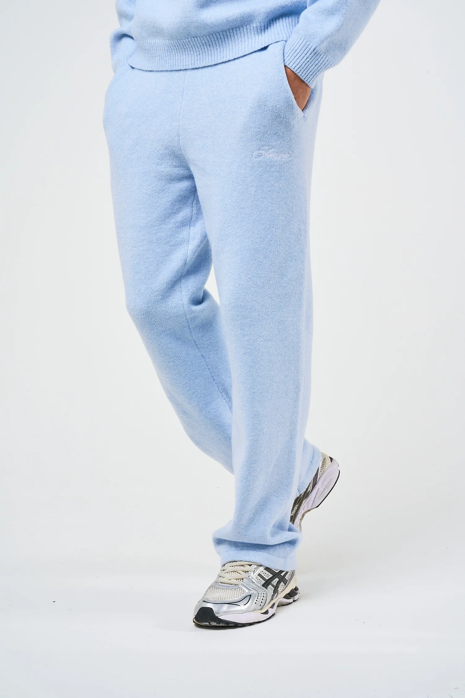 Dexter Blue Knitted Joggers - Image 3