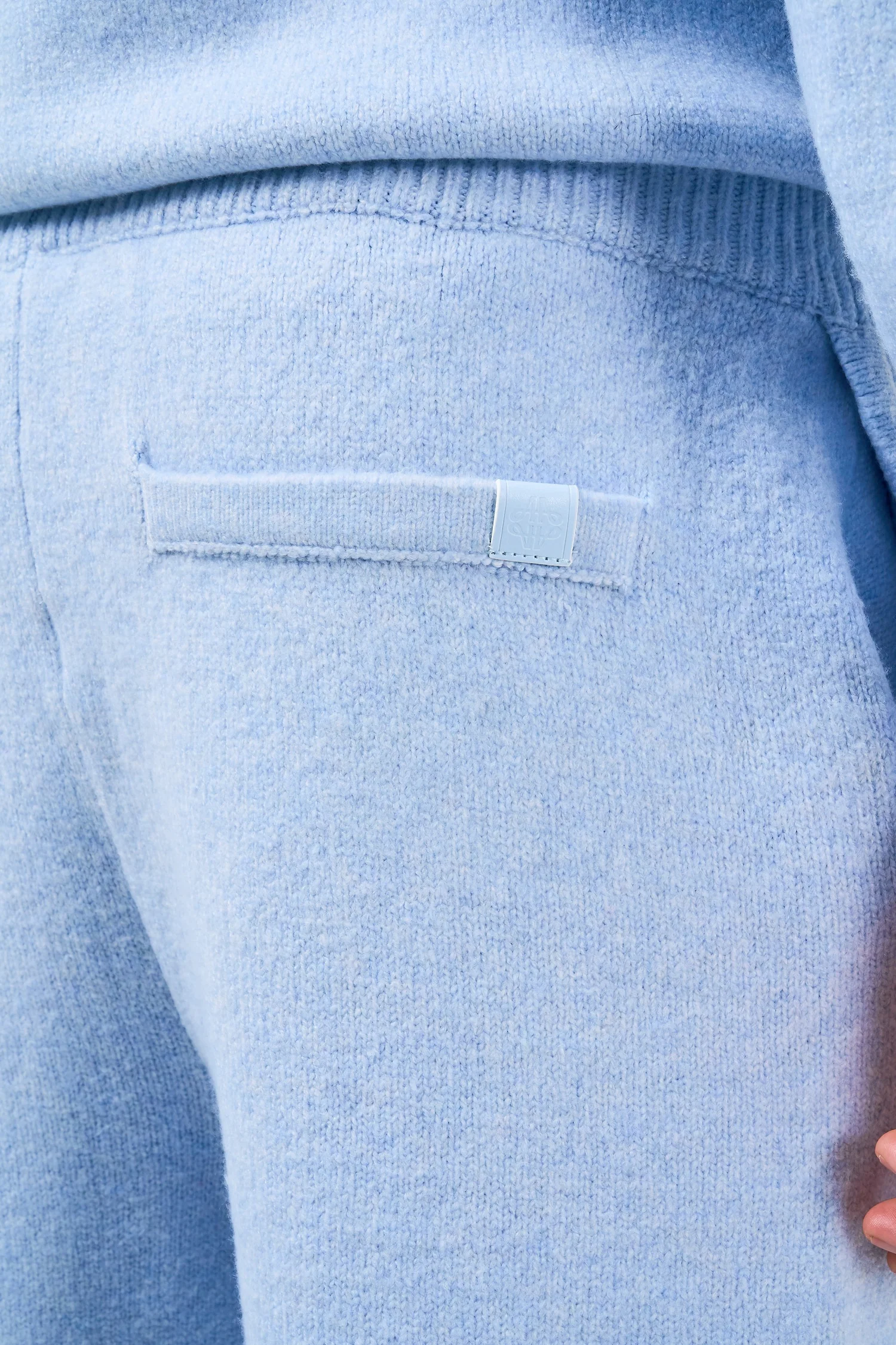 Dexter Blue Knitted Joggers - Image 6
