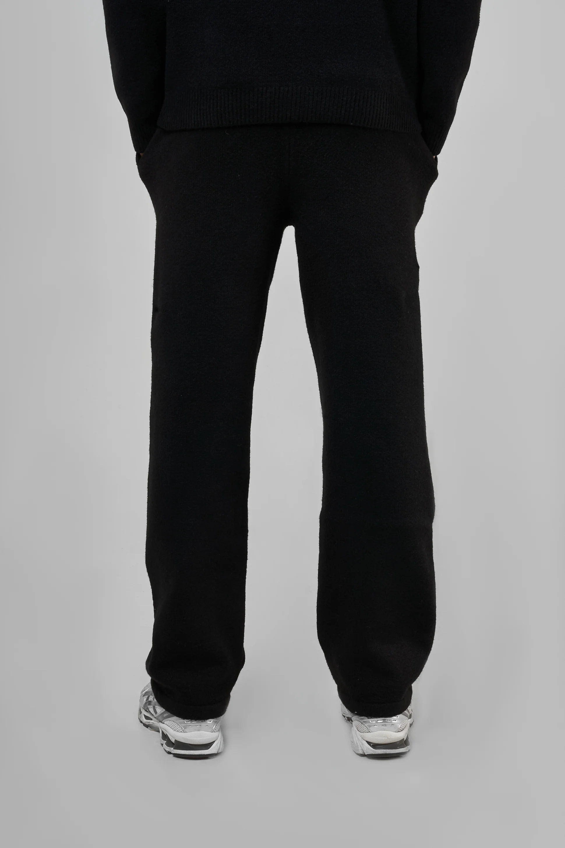 Dexter Black Knitted Joggers - Image 3