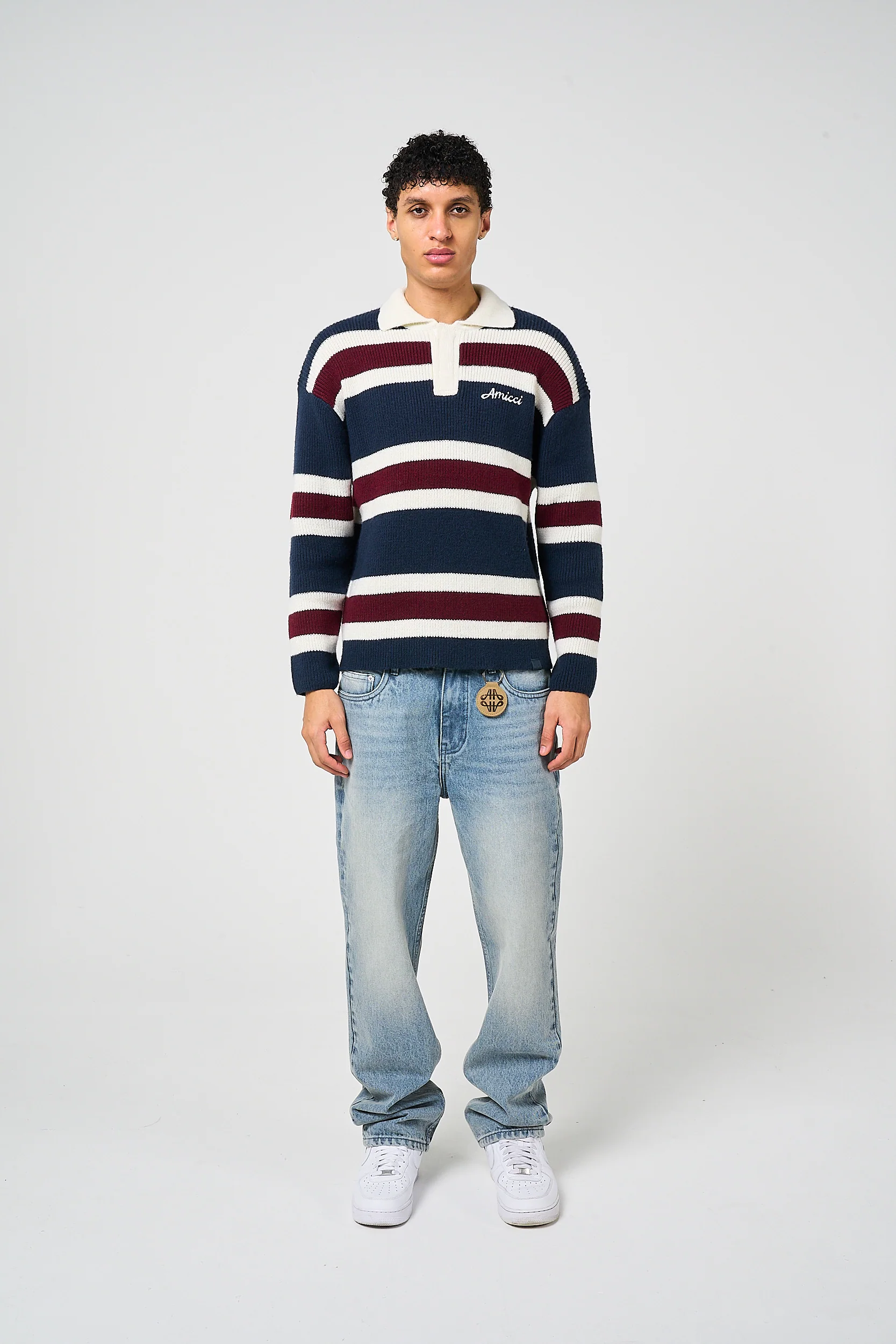 Awing Striped Knitted Sweatshirt - Image 6