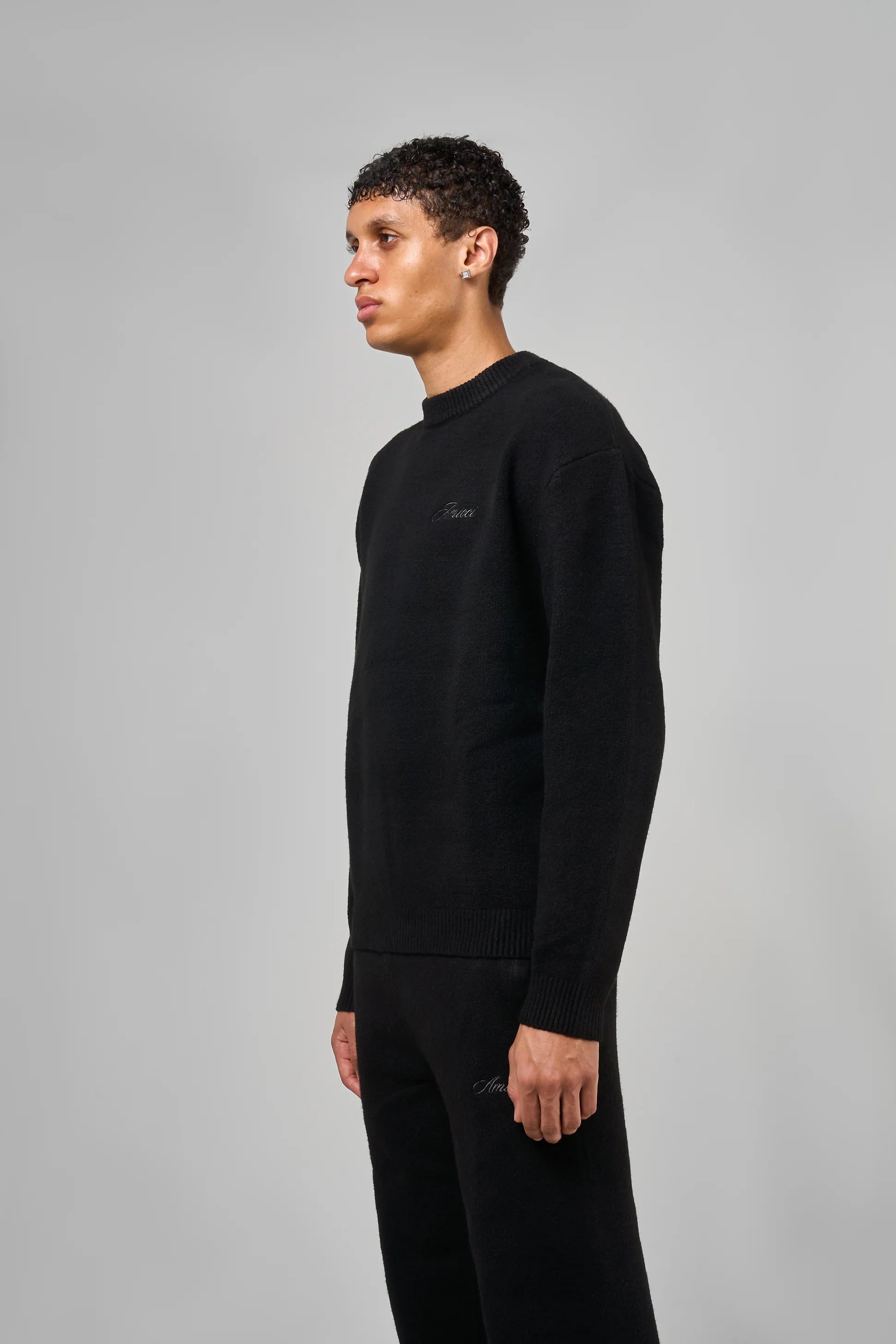 Dexter Black Knitted Sweatshirt - Image 4