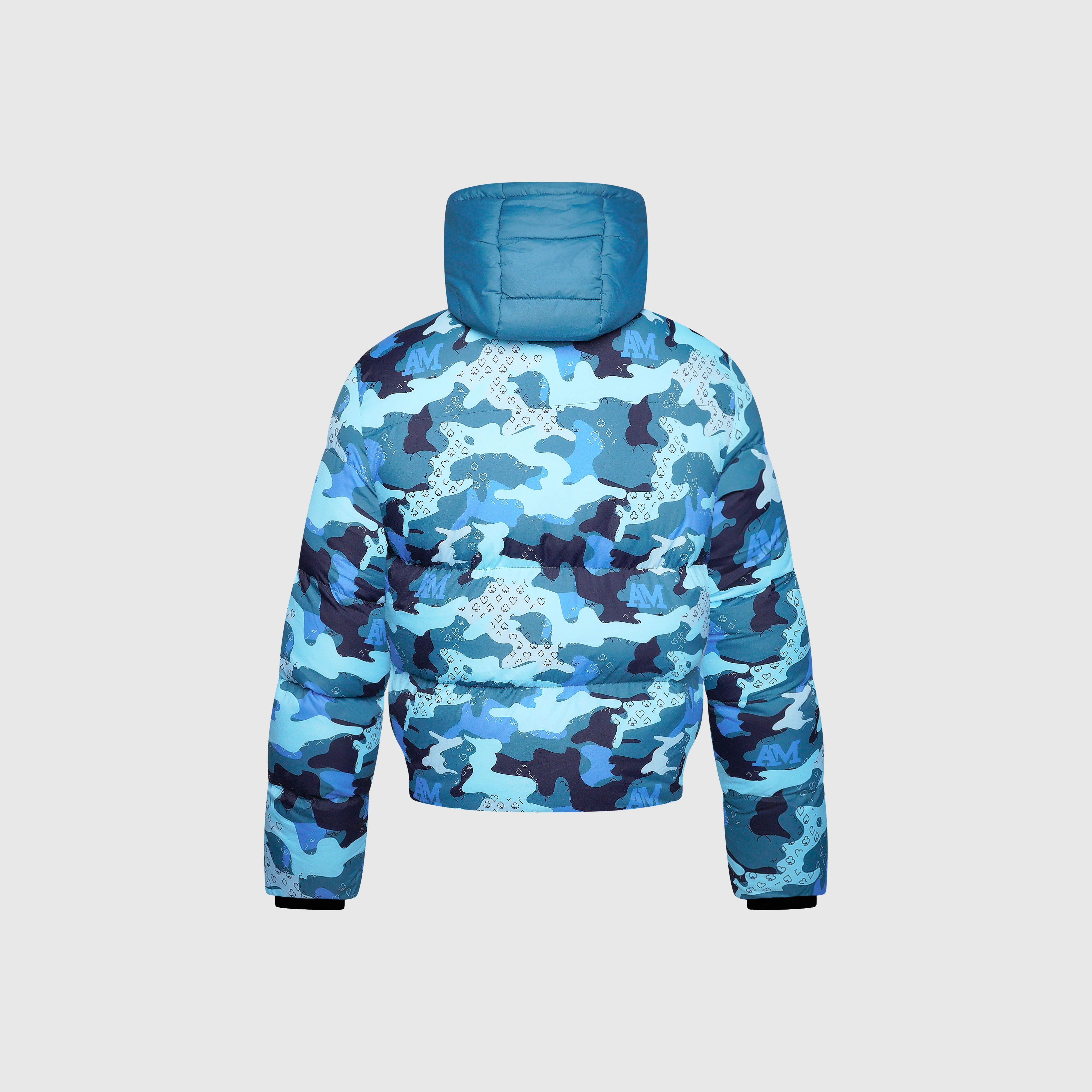 Donte Blue Camo Puffer Jacket - Image 13