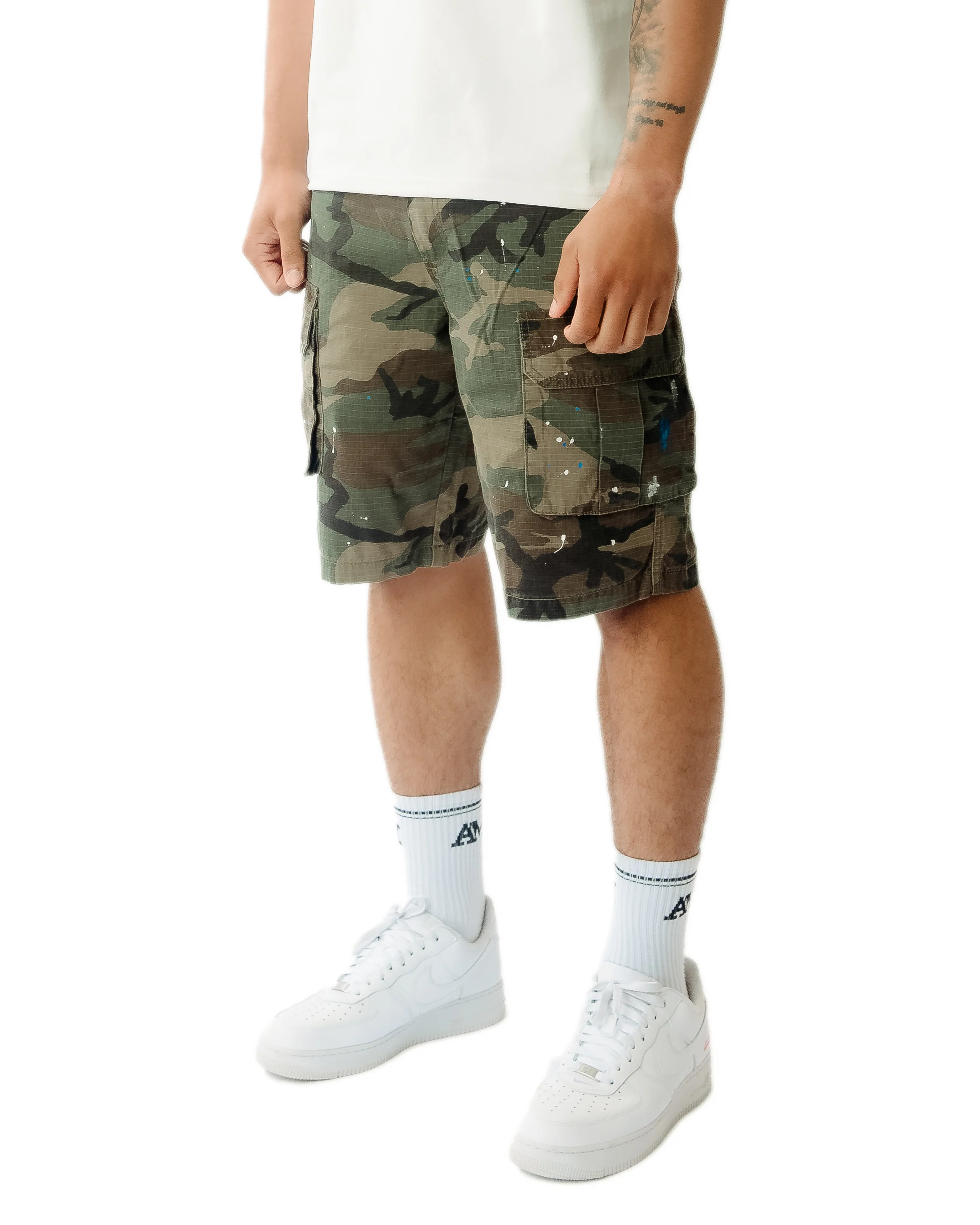 Flavio Green Camo Shorts - Image 5