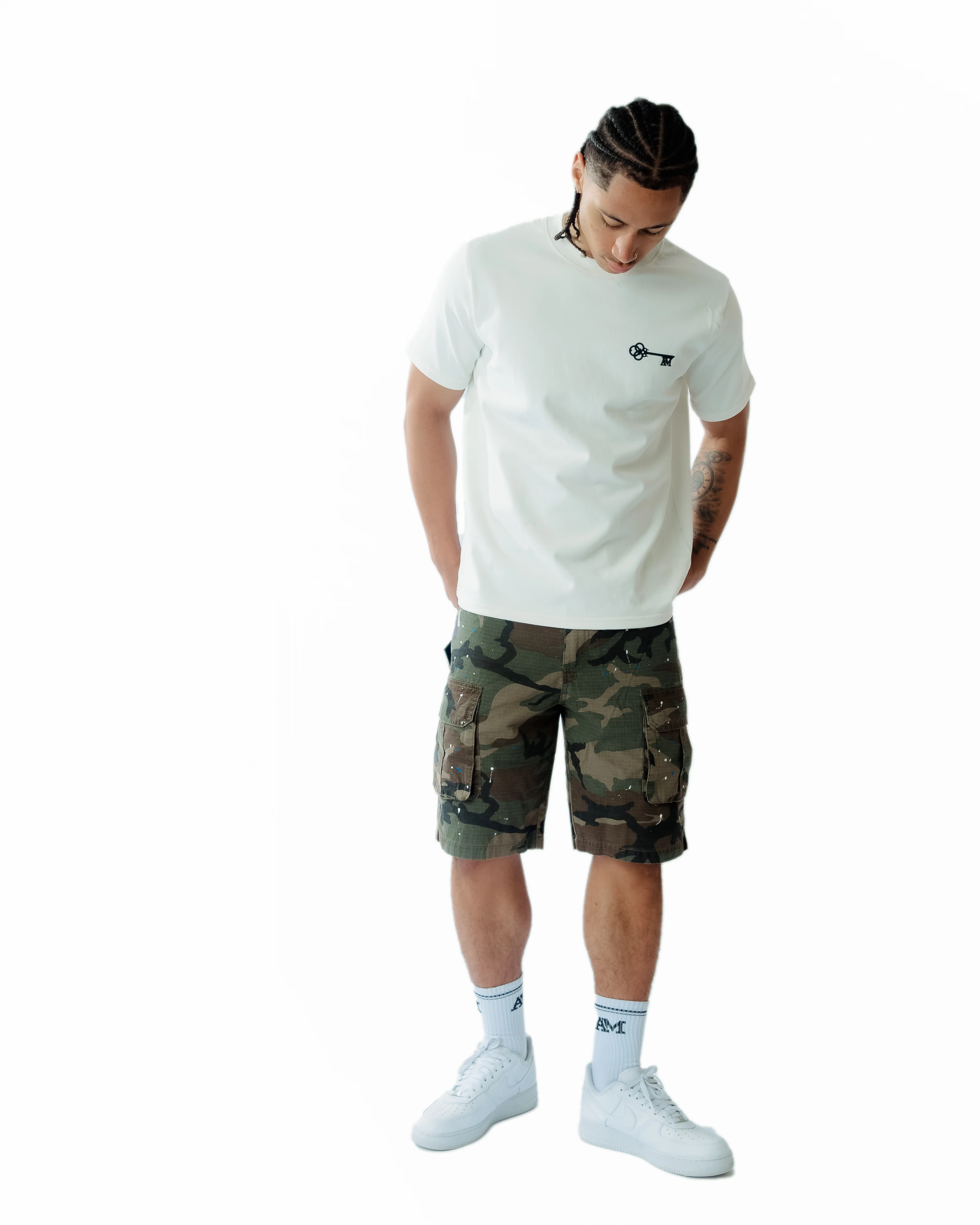 Flavio Green Camo Shorts - Image 6