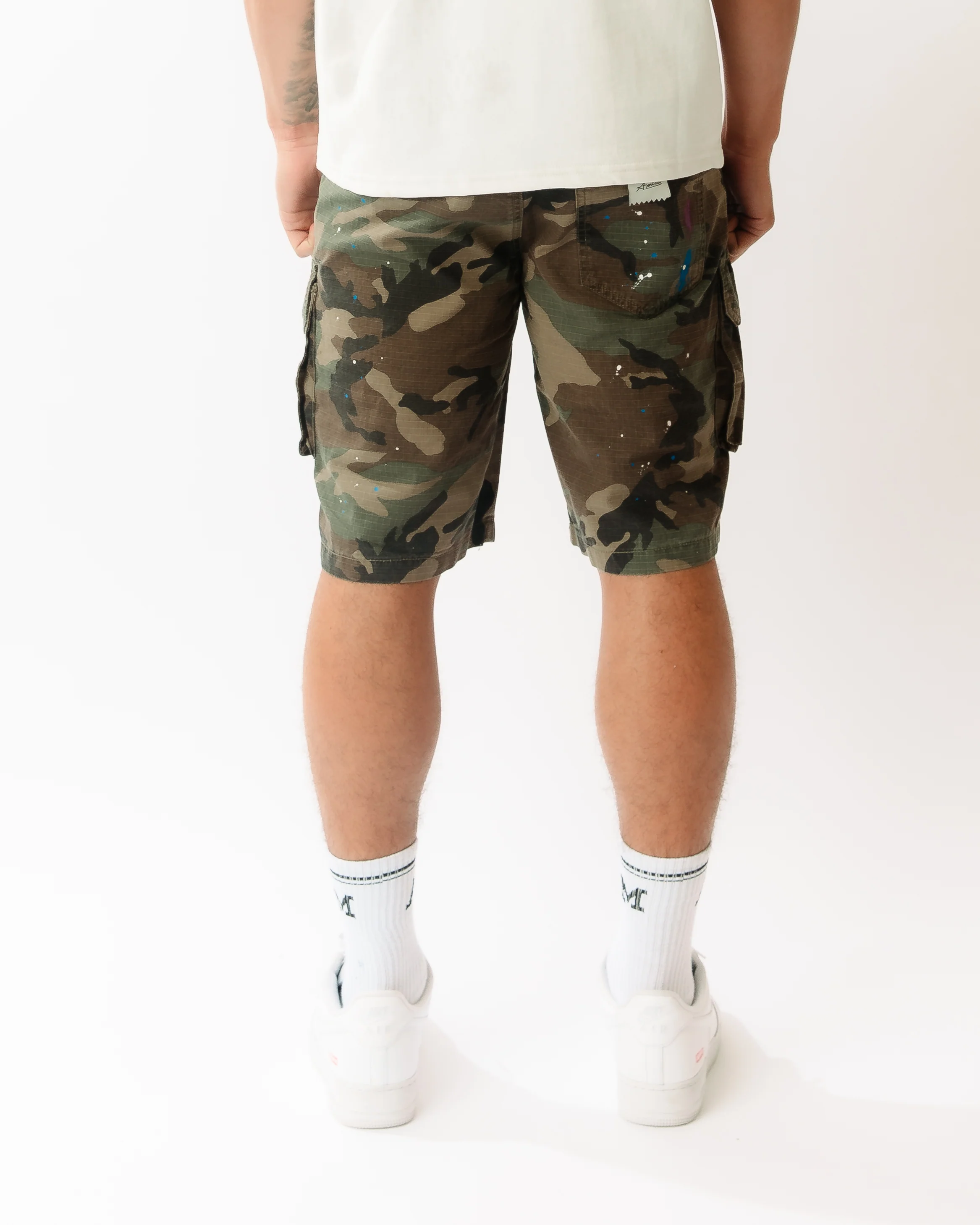 Flavio Green Camo Shorts - Image 7