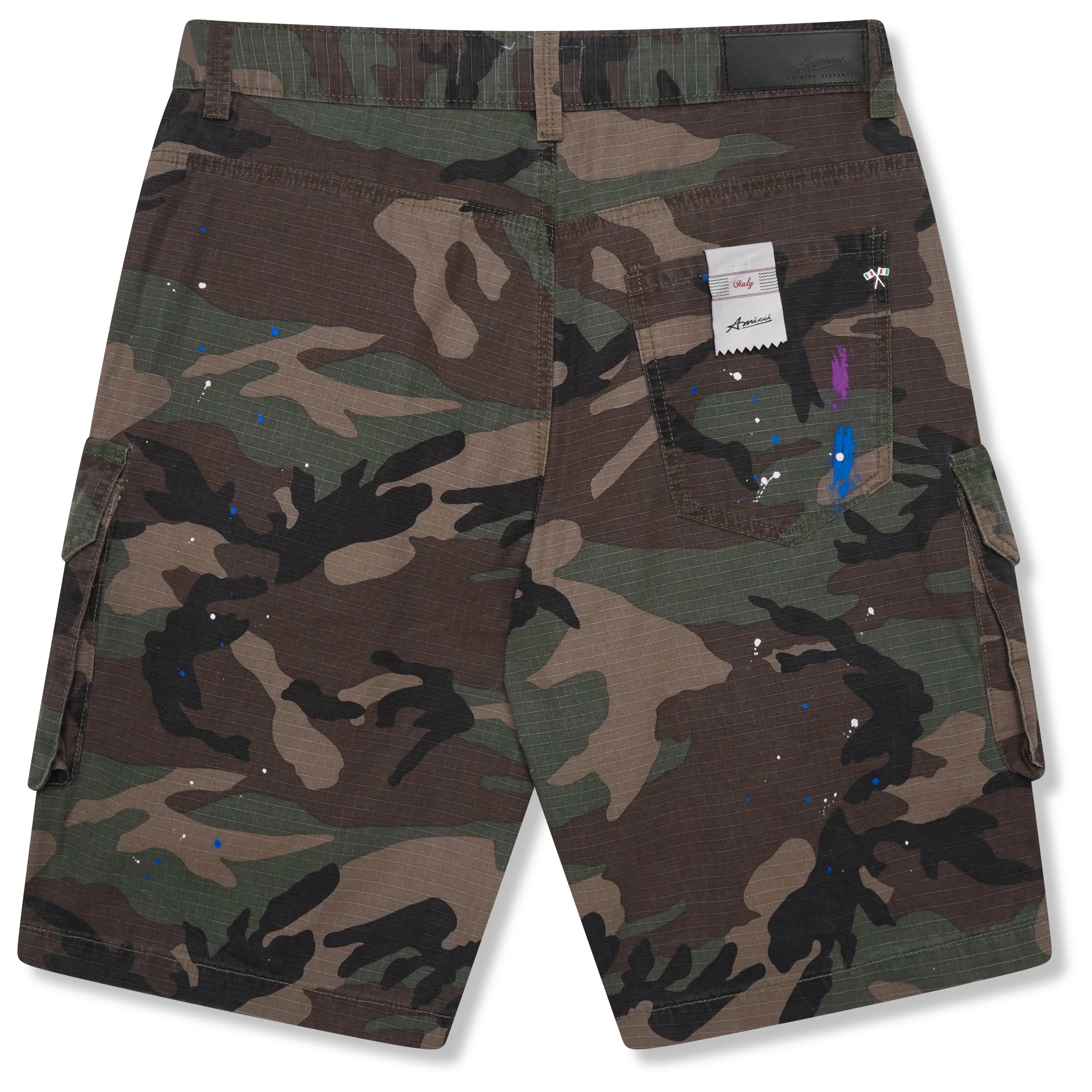Flavio Green Camo Shorts - Image 8
