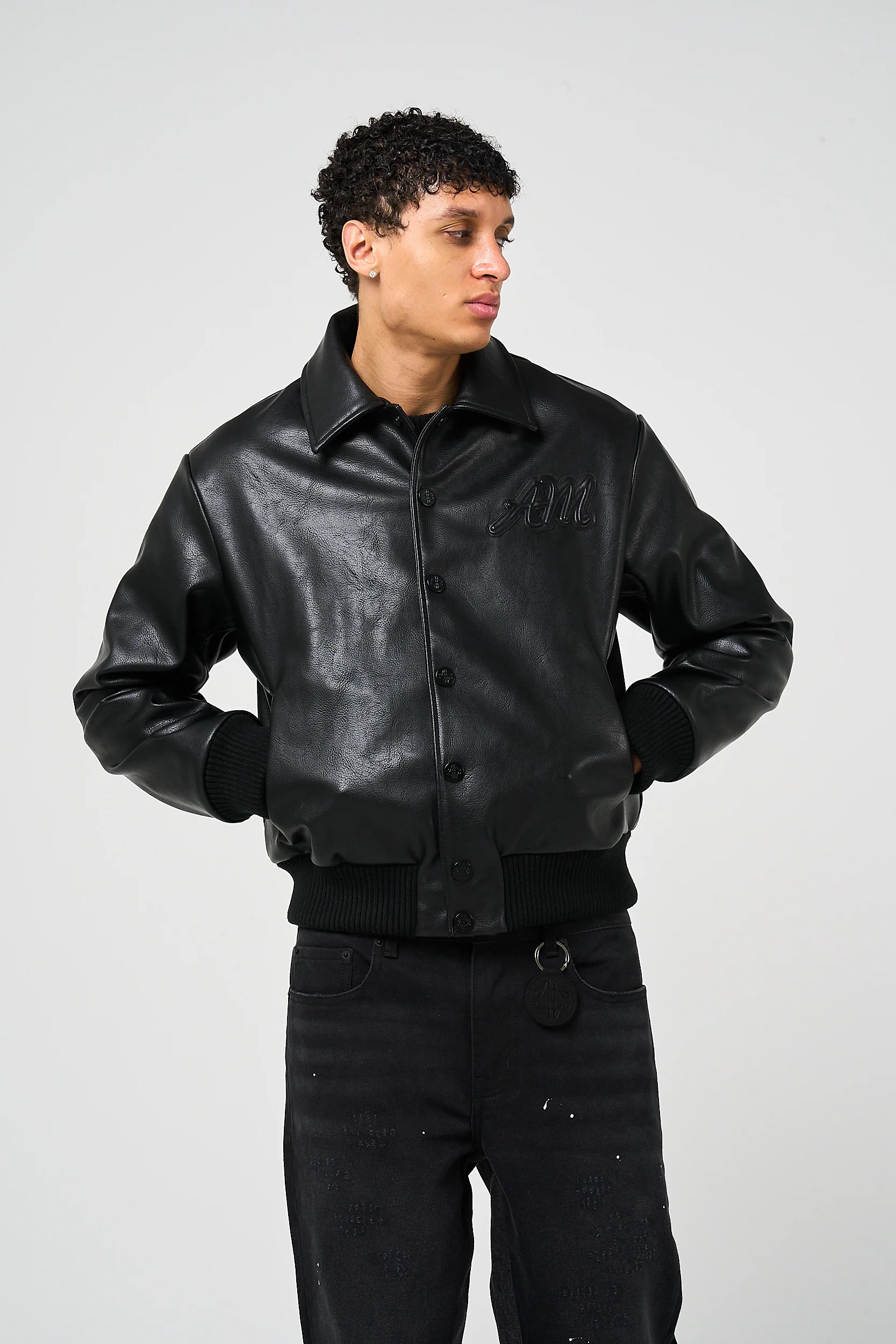 Fulton Leather Varsity Jacket - Image 3