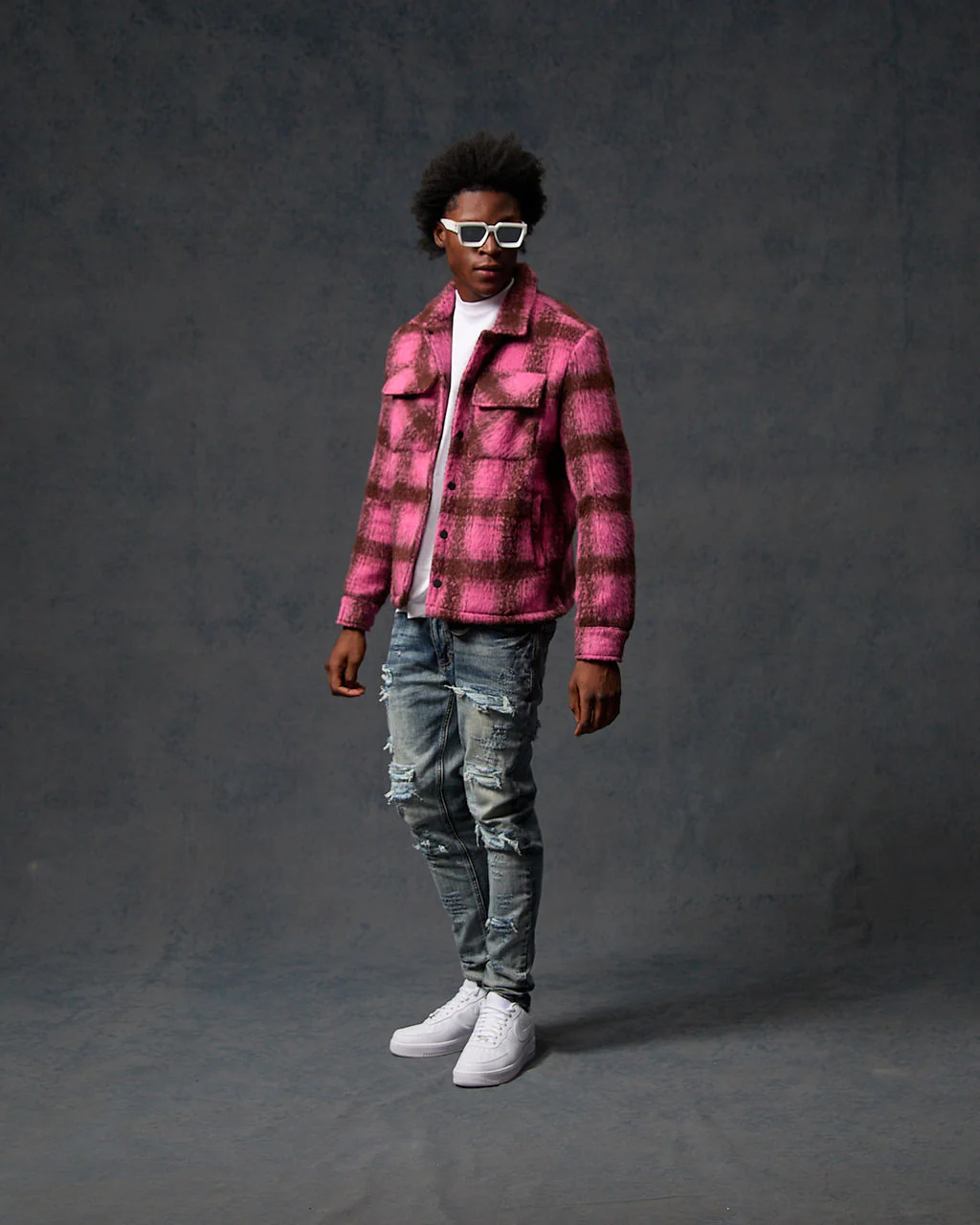 Gennaro Mohair Pink Shirt - Image 3