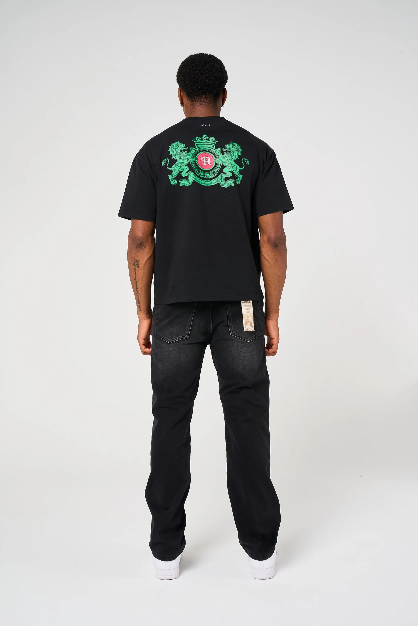 Haulier Black Studded Carpenter Denim - Image 6