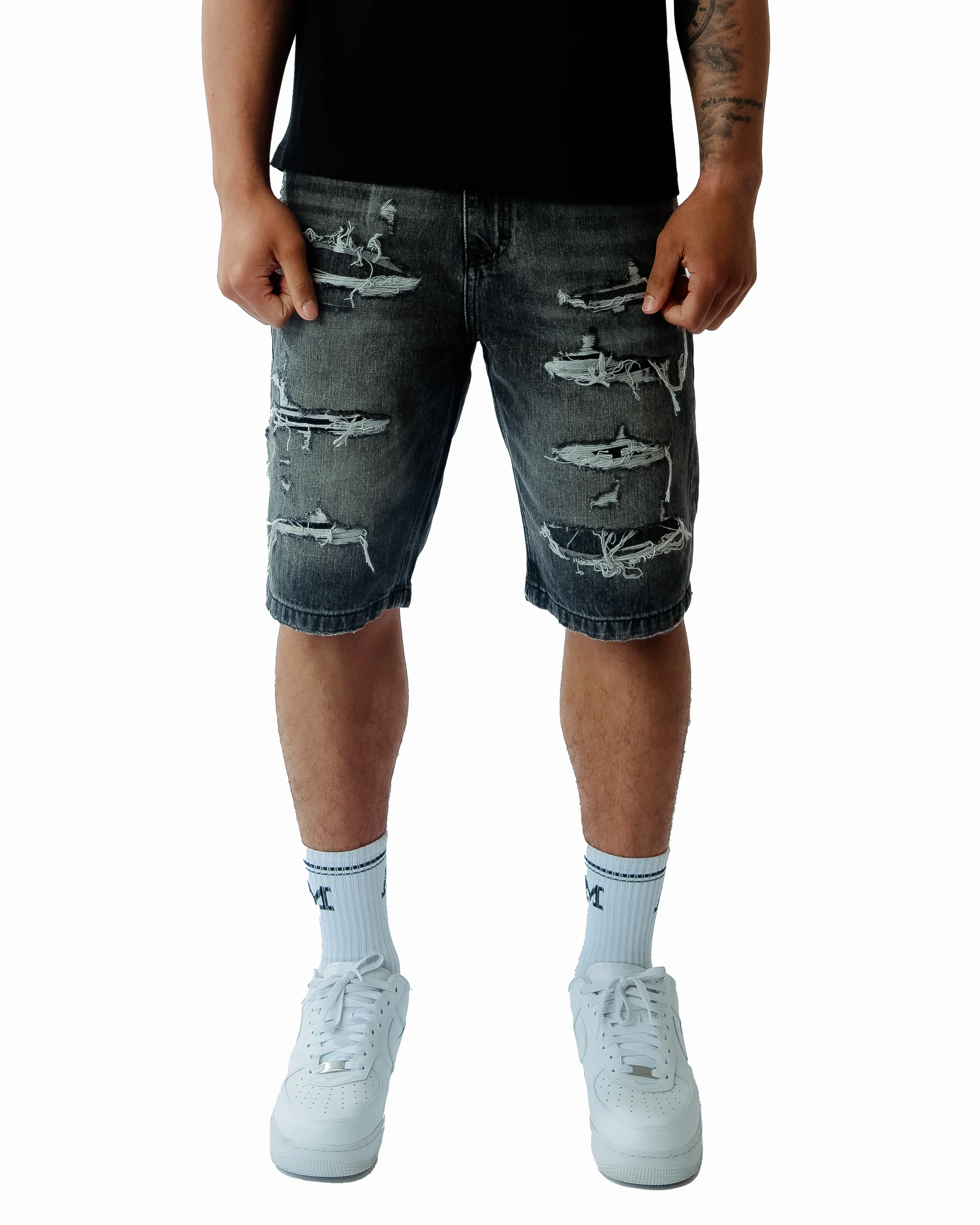 Imola Mid Grey Shorts - Image 5