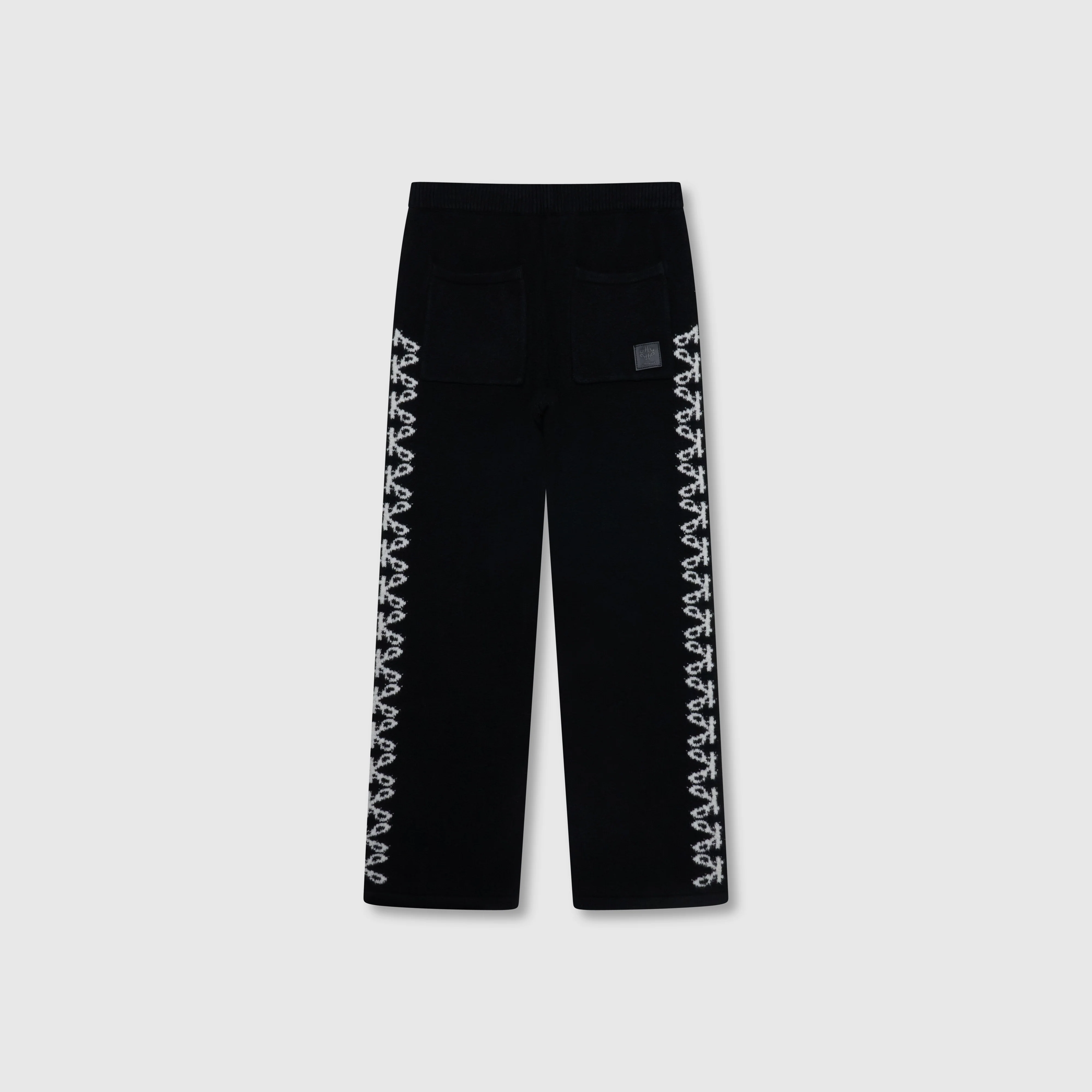Merino Knitwear Black Jogger - Image 6
