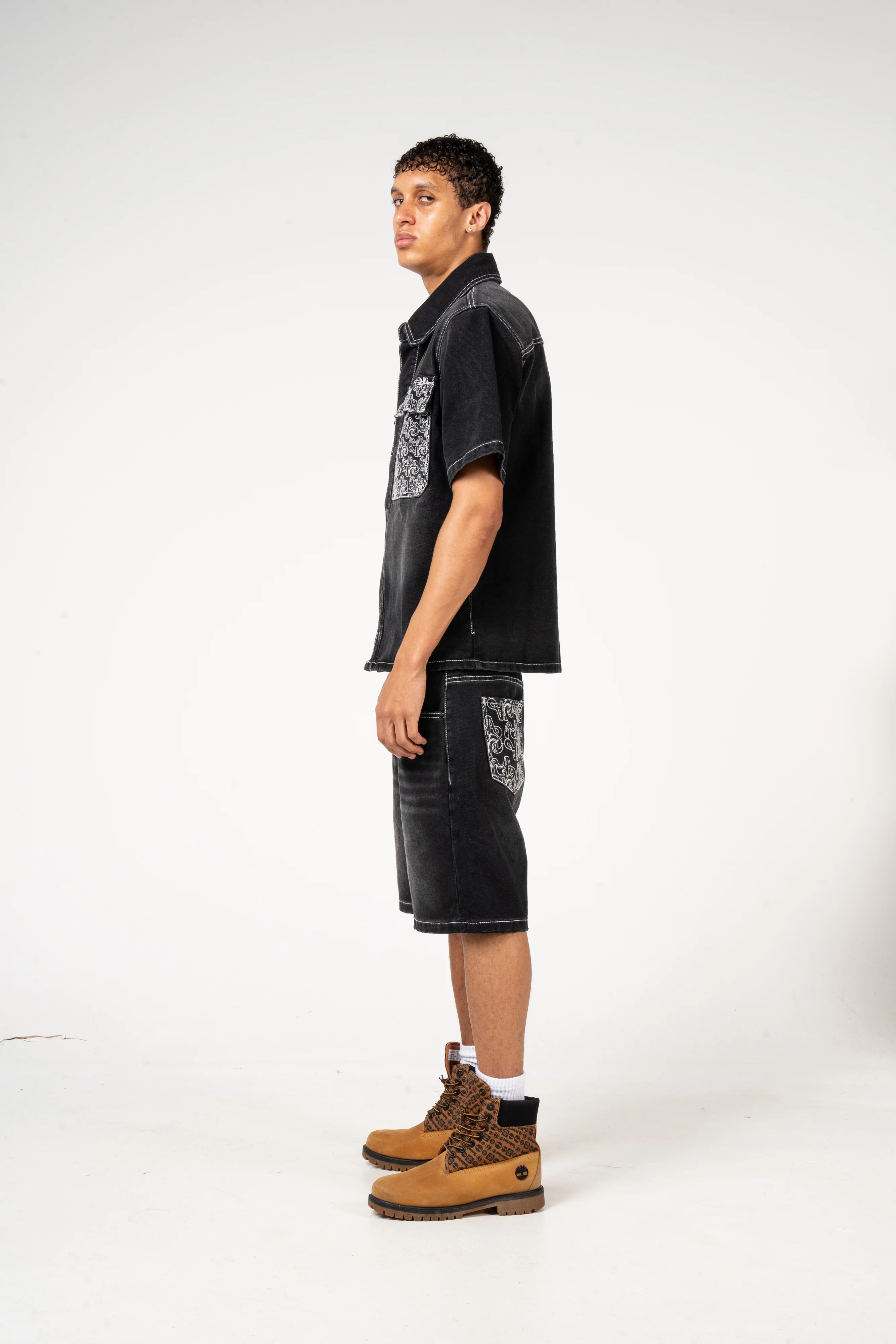 Keshi Denim Shirt Black - Image 8