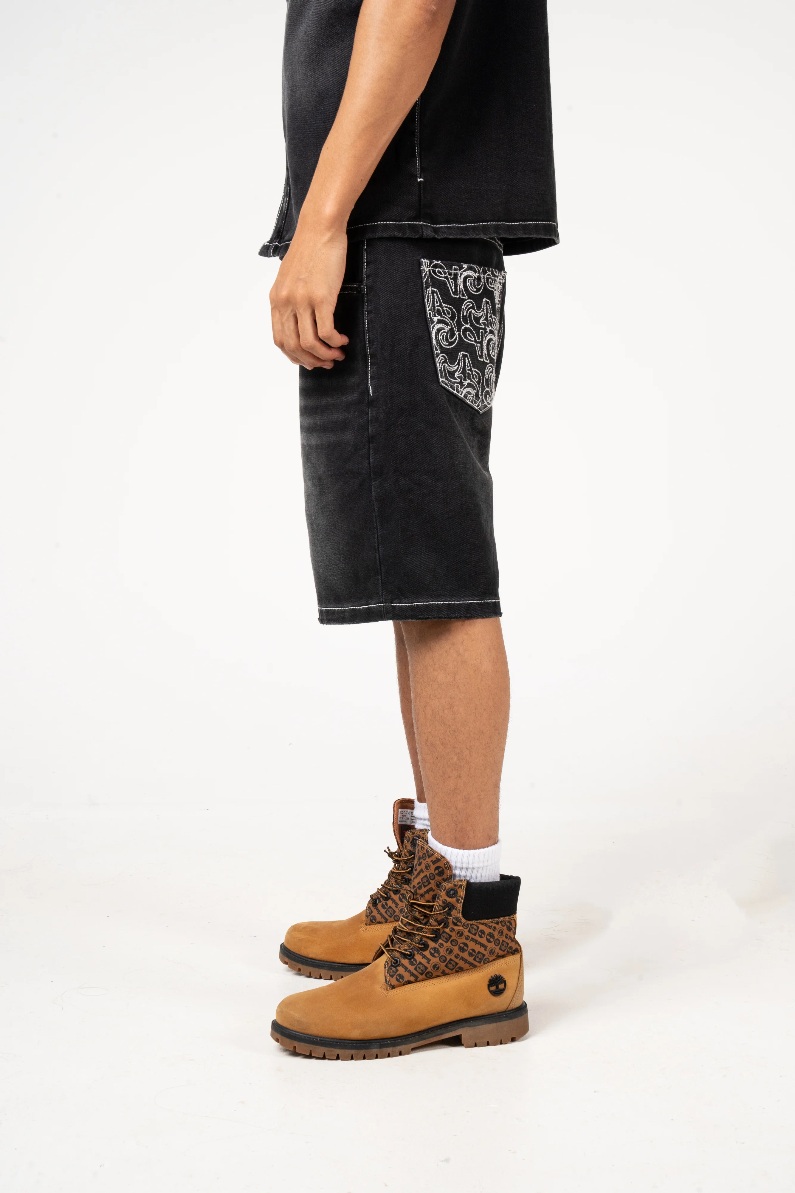 Keshi Denim Shorts Black - Image 10
