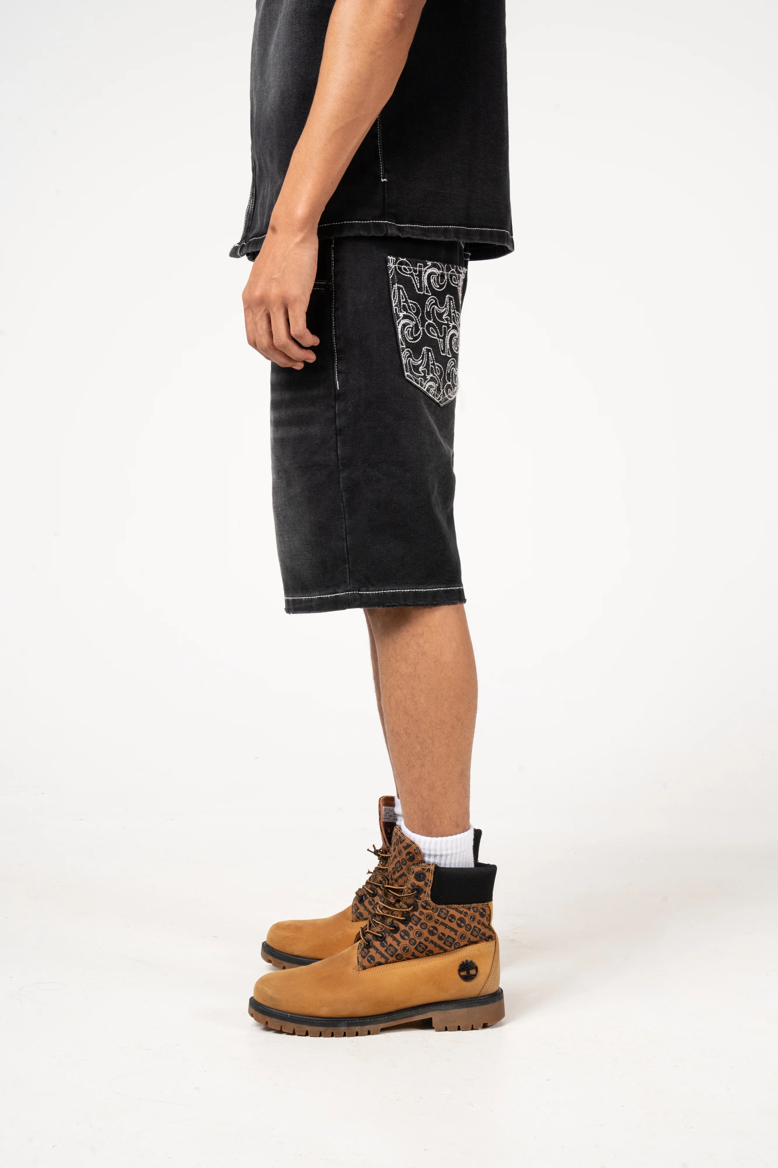 Keshi Denim Shorts Black - Image 5