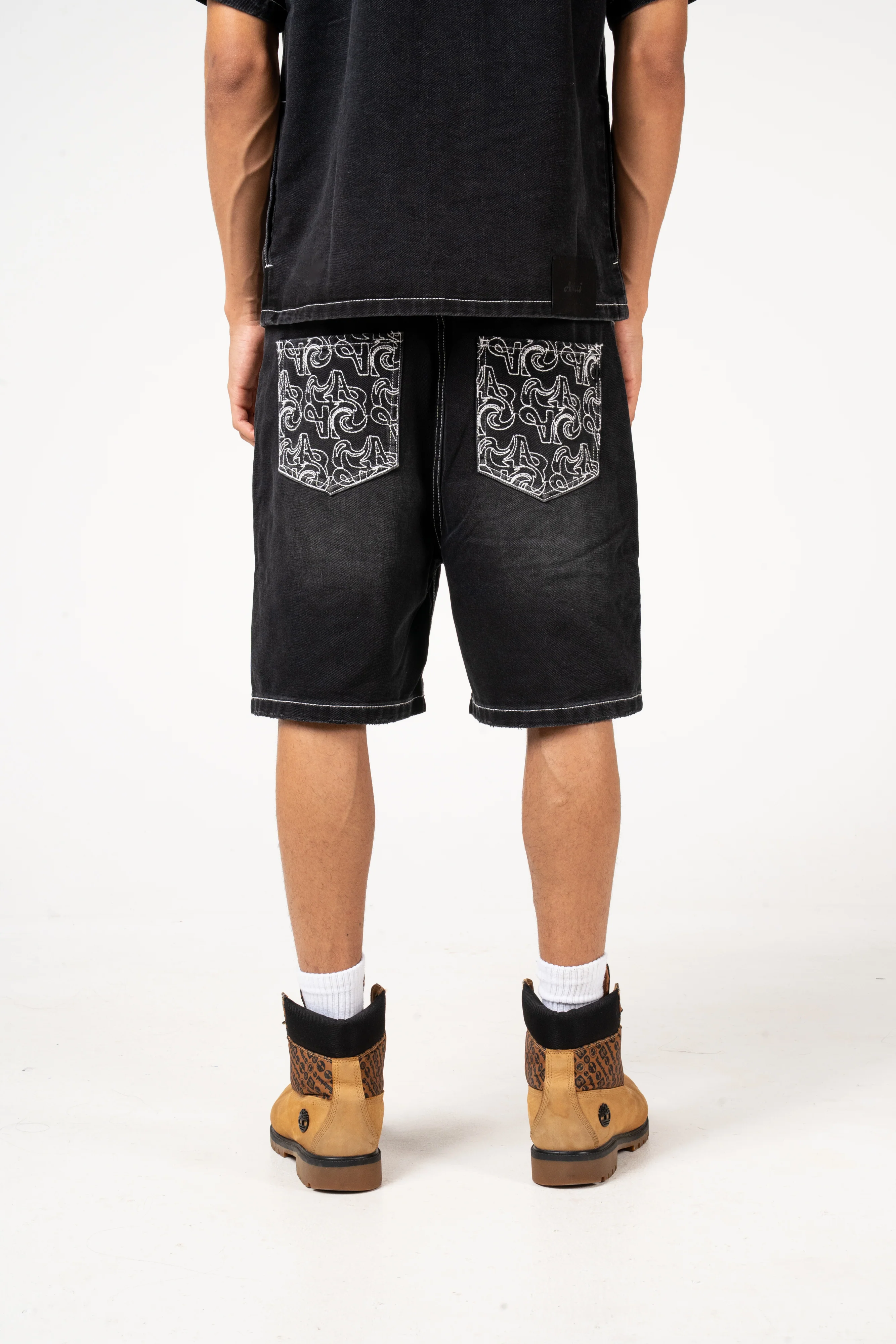 Keshi Denim Shorts Black - Image 9