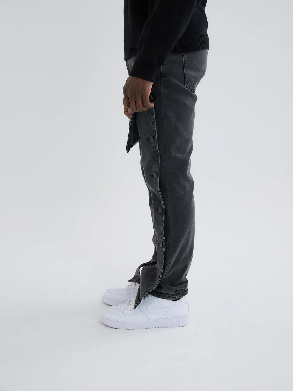 Knox Black Washed Panelled Jean - Image 3