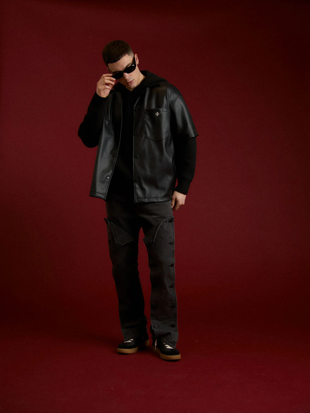 Knox Black Washed Panelled Jean - Image 5
