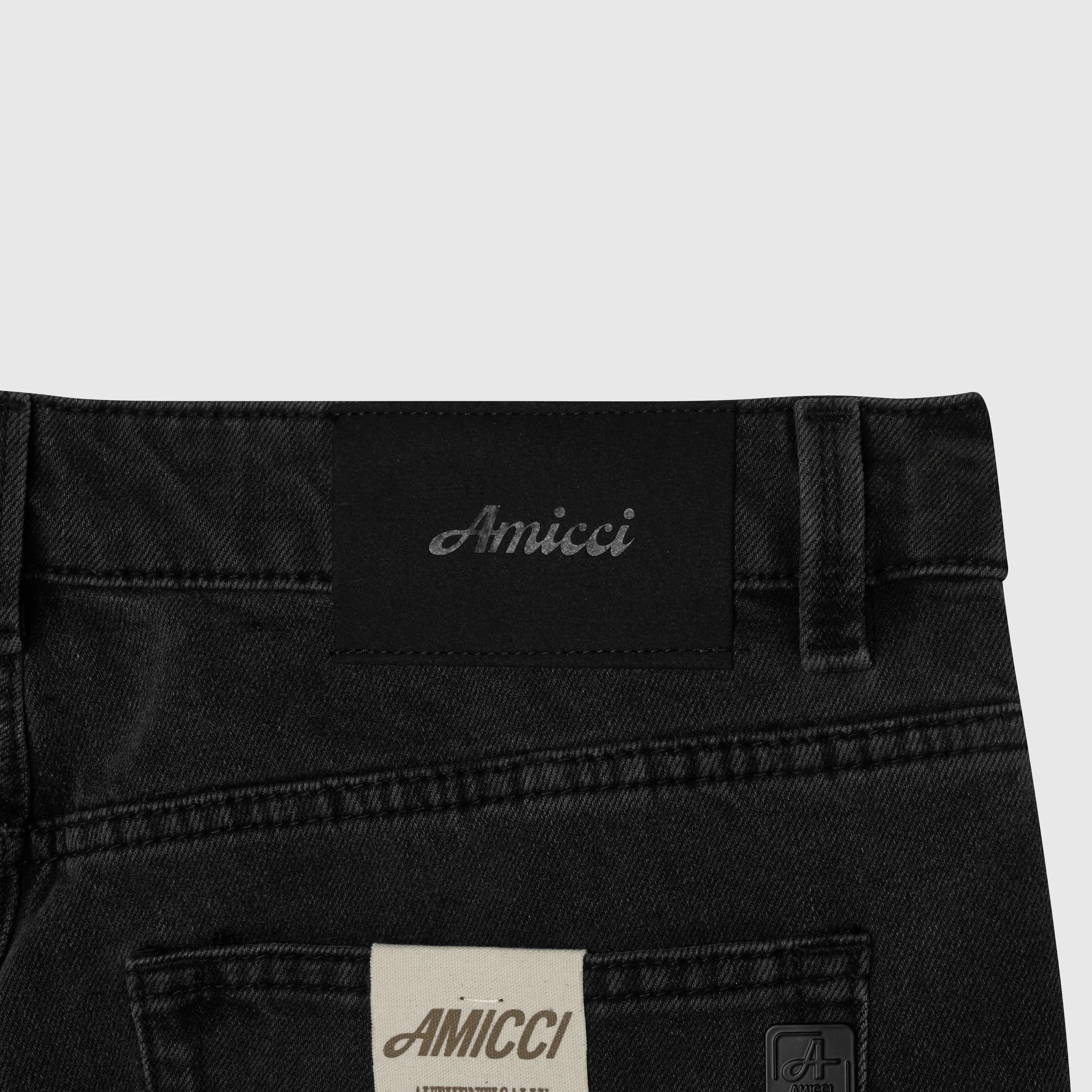 Knox Black Washed Panelled Jean - Image 9