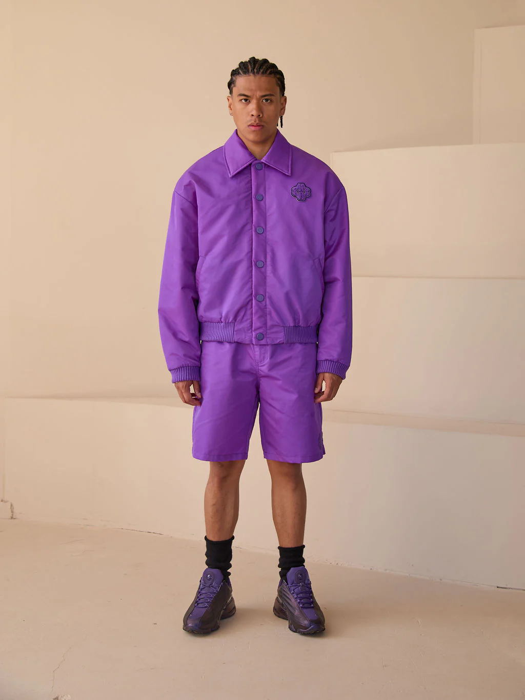 Laredo Bomber Jacket Purple - Image 6