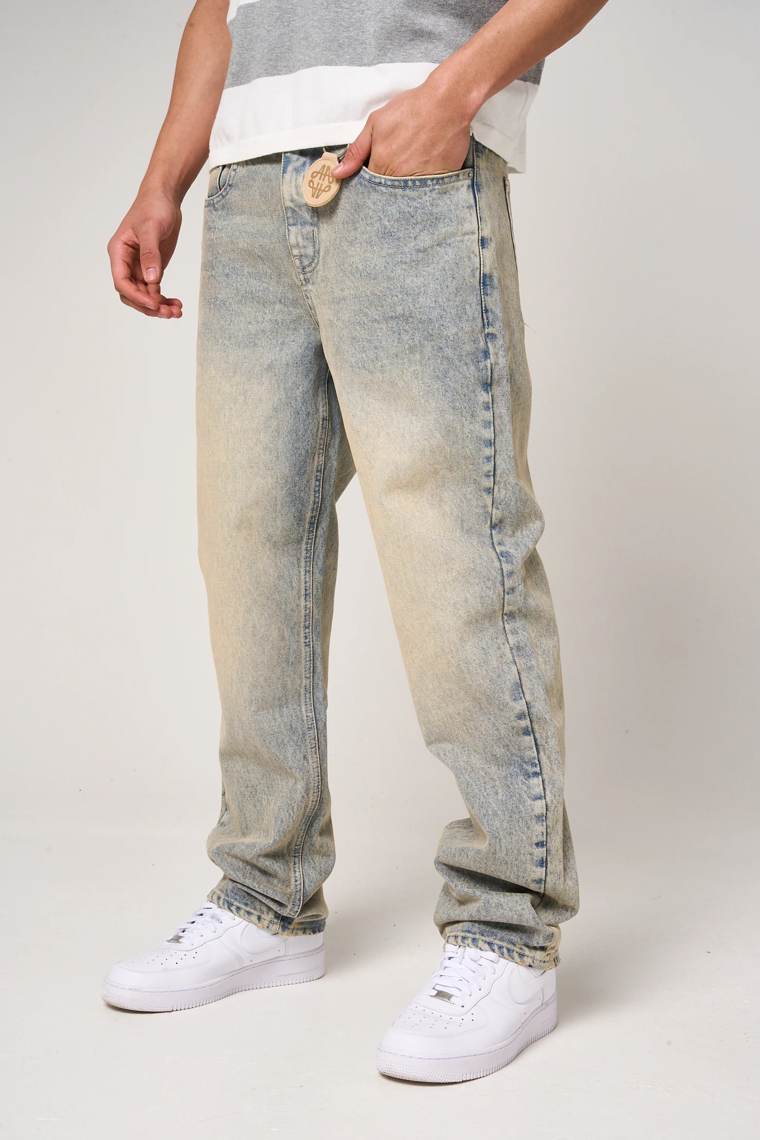 Lennox Tinted Blue Straight Jean - Image 2