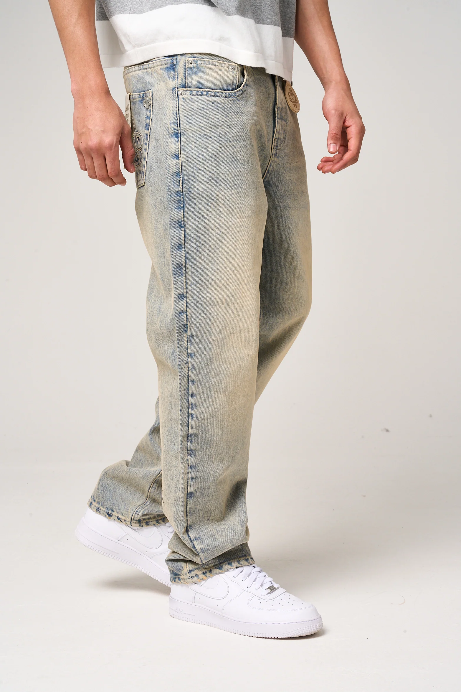 Lennox Tinted Blue Straight Jean - Image 7