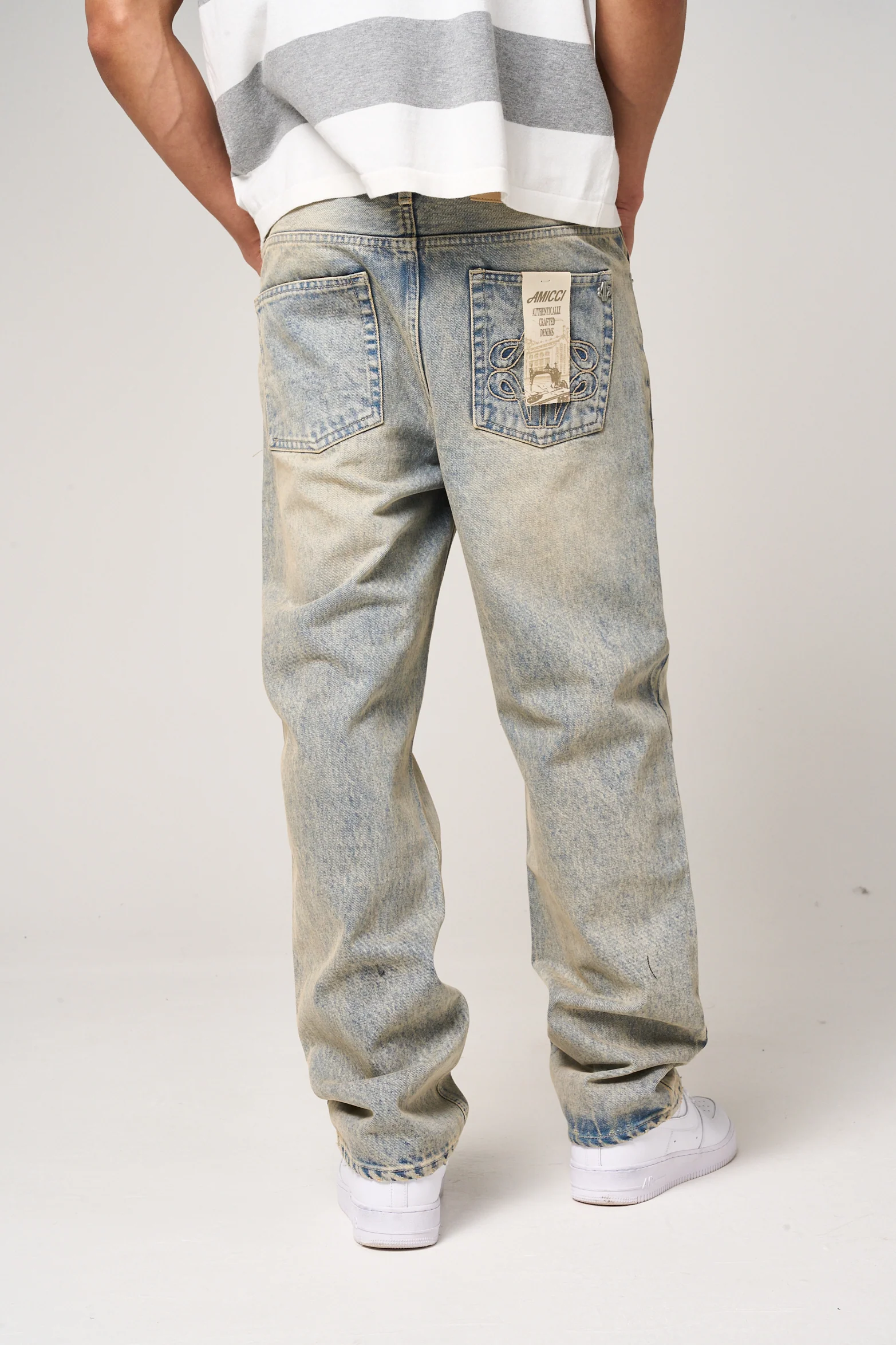 Lennox Tinted Blue Straight Jean - Image 8