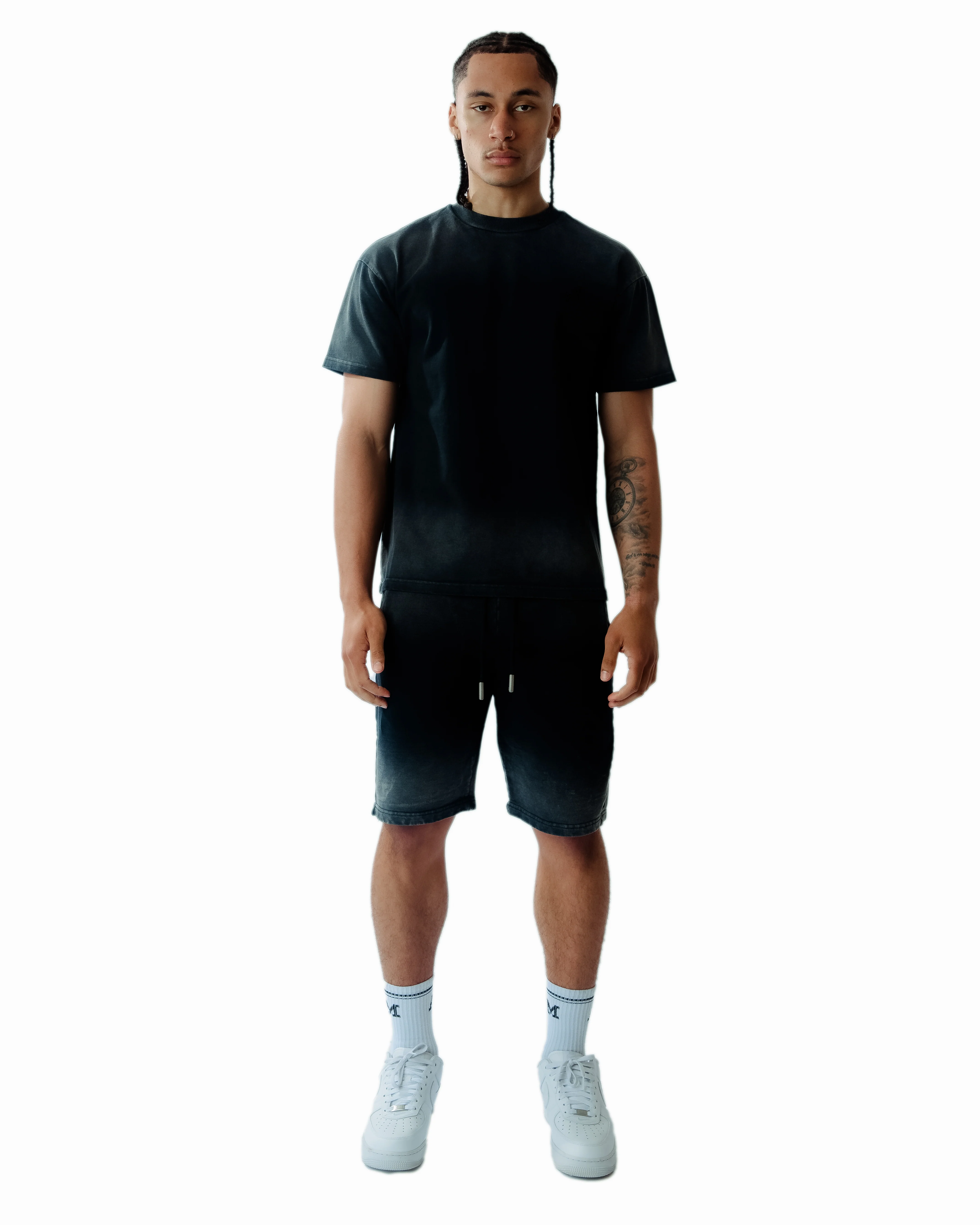 Levanto Washed Black Shorts - Image 4