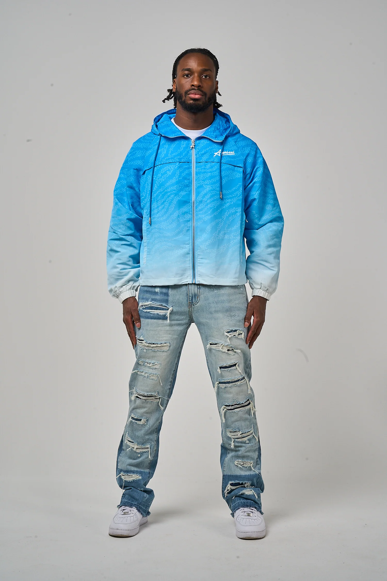 Luciano Windbreaker Blue - Image 3
