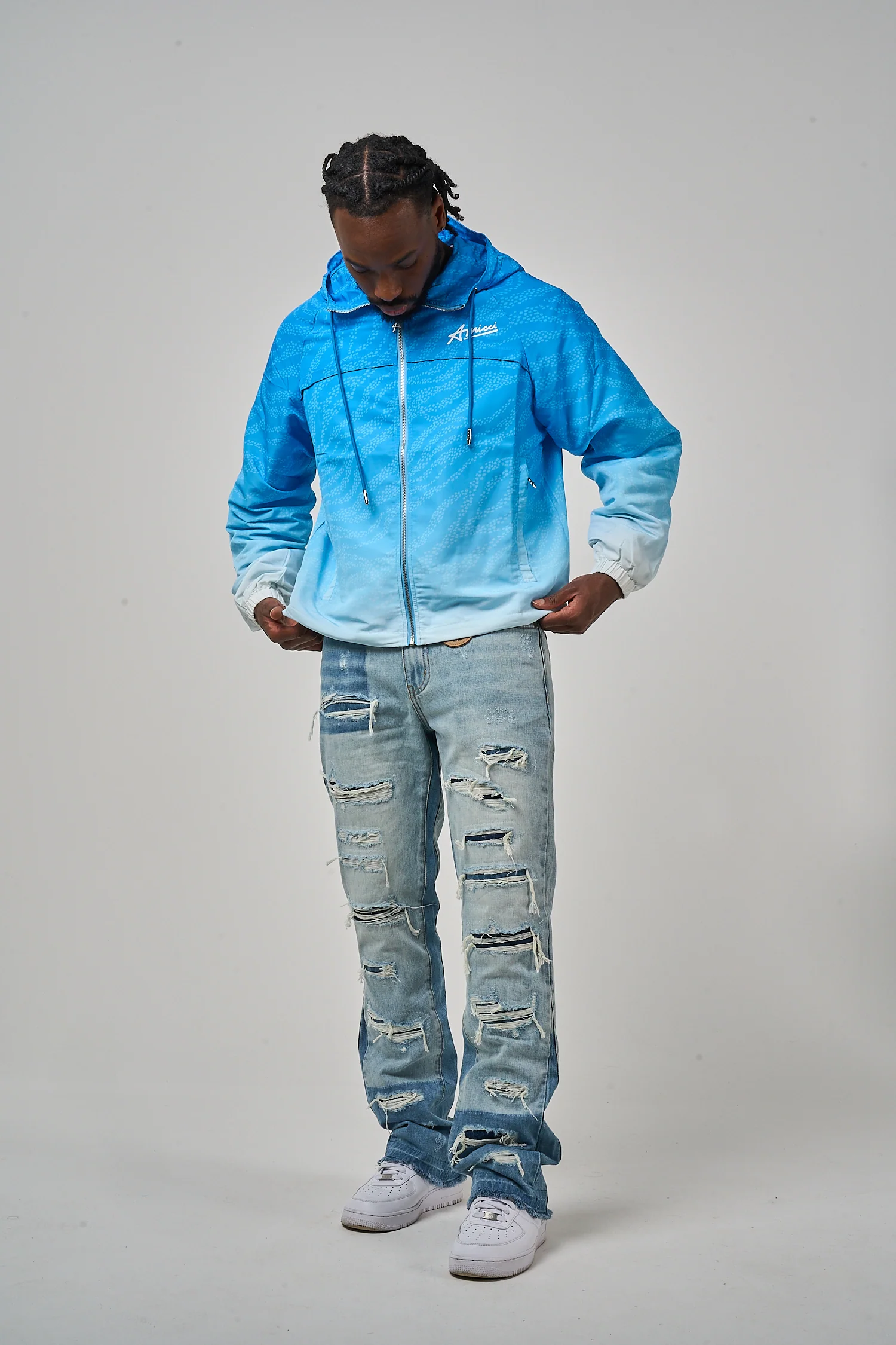 Luciano Windbreaker Blue - Image 5