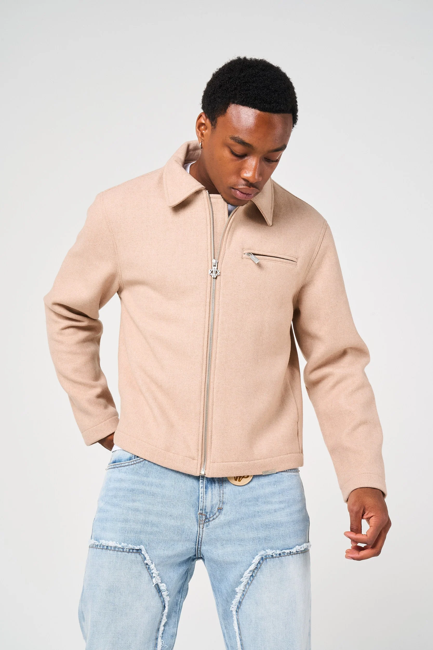 Ludlow Beige Coach Jacket - Image 3
