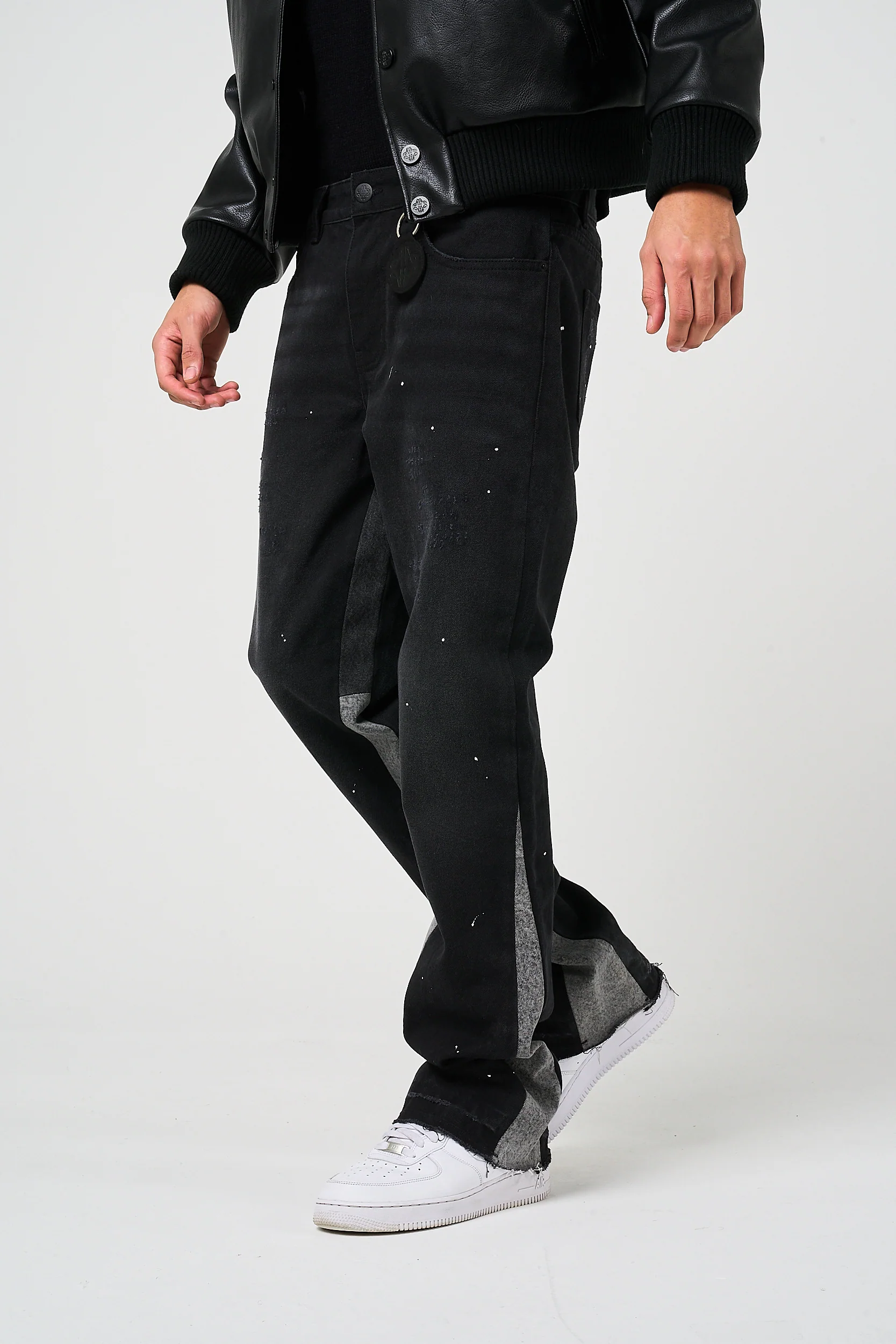 Maranello Black Flare Jean - Image 3