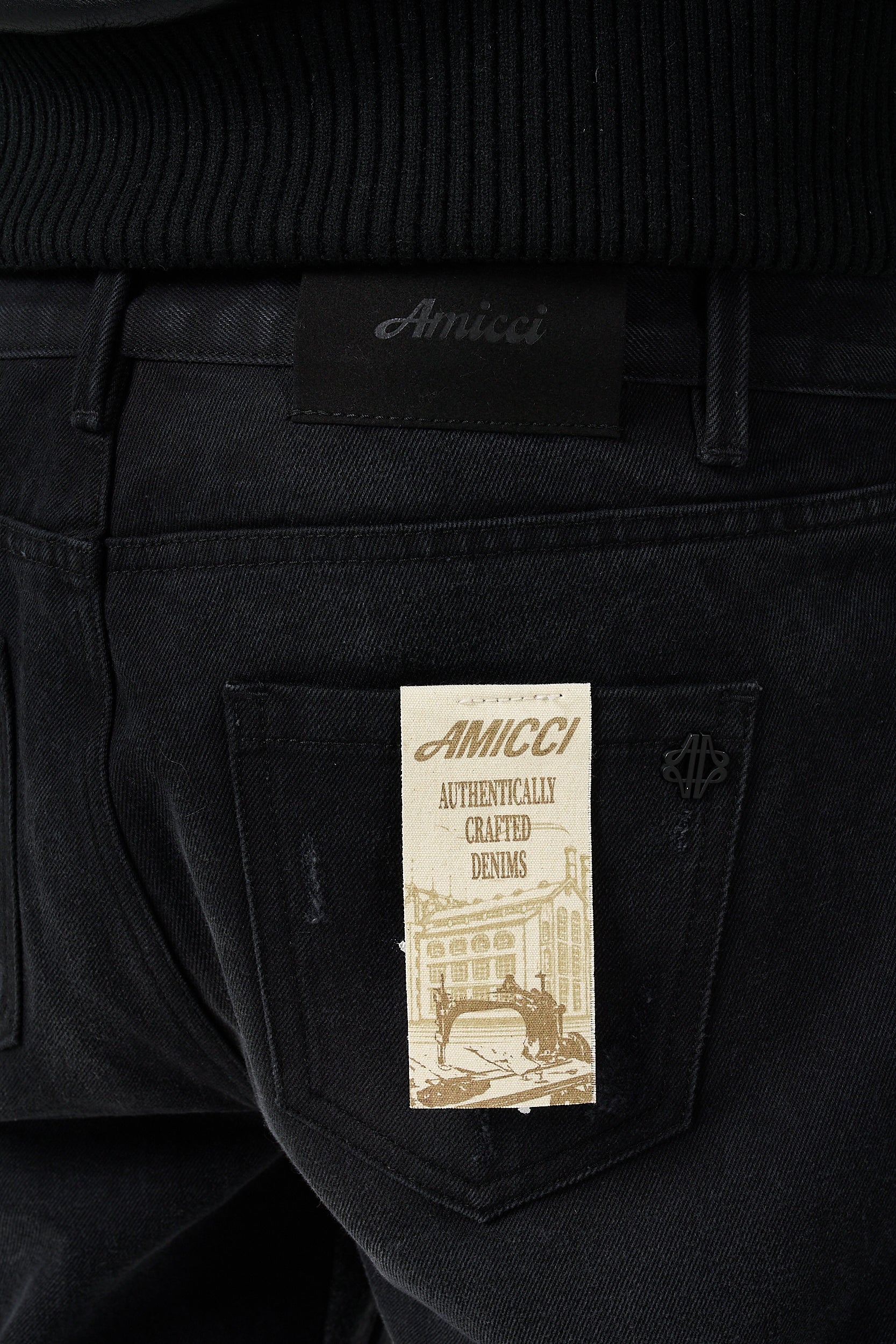 Maranello Black Flare Jean - Image 7