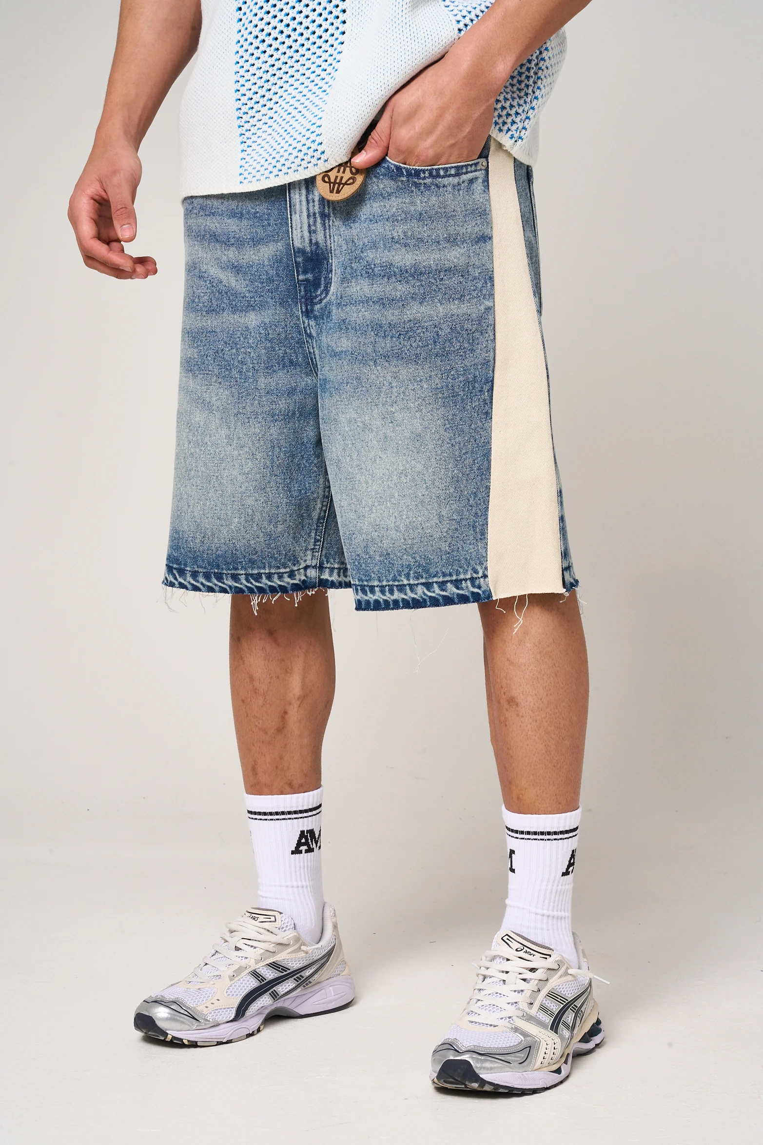Maranello Mid Blue Denim Shorts