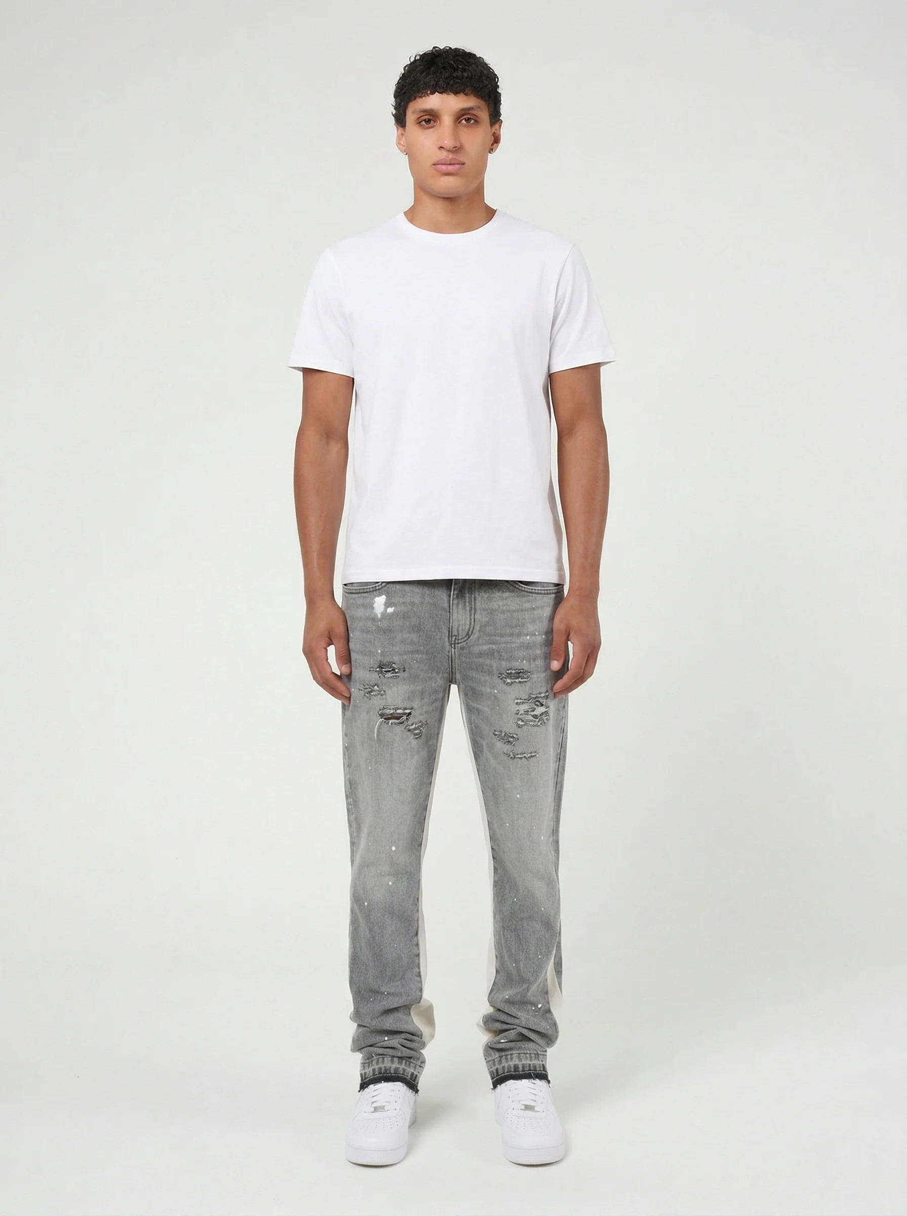 Maranello Grey Flare Jean - Image 4