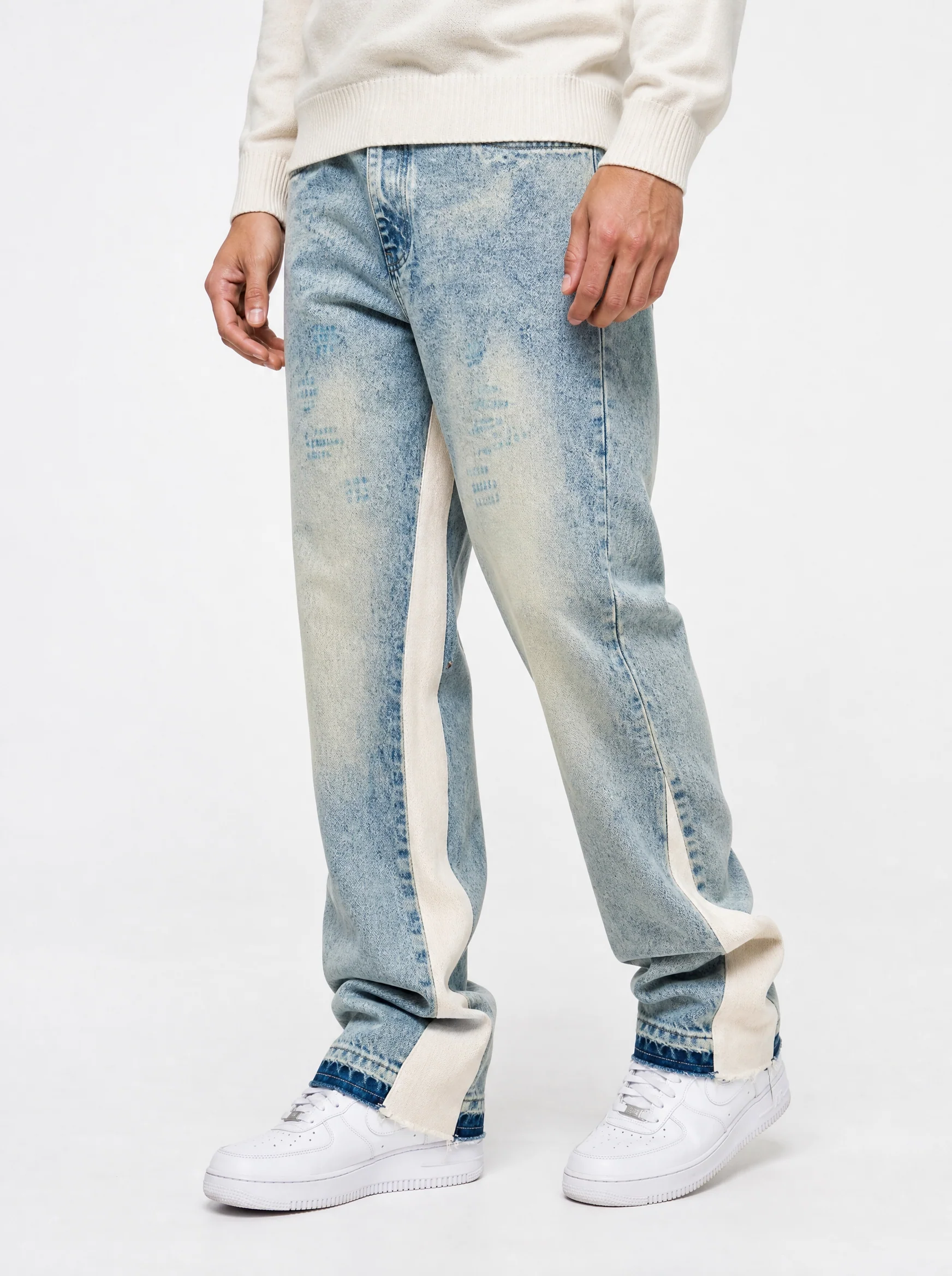 Maranello Tinted Blue Flare Jean - Image 3