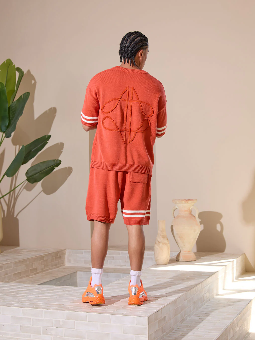 Nantes Knitted Jersey Orange - Image 5