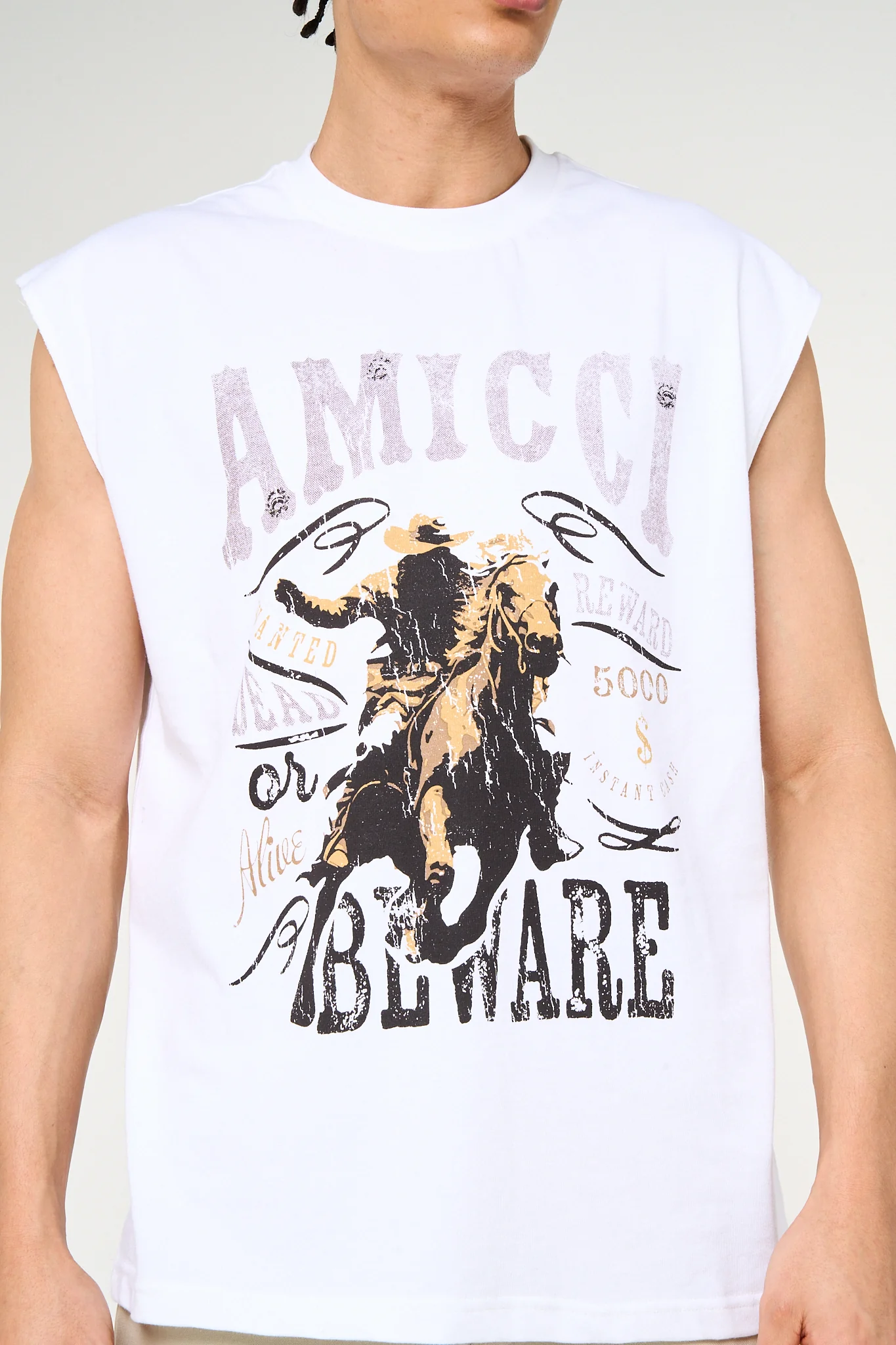 Outlaw Sleevless Graphic T - Image 6